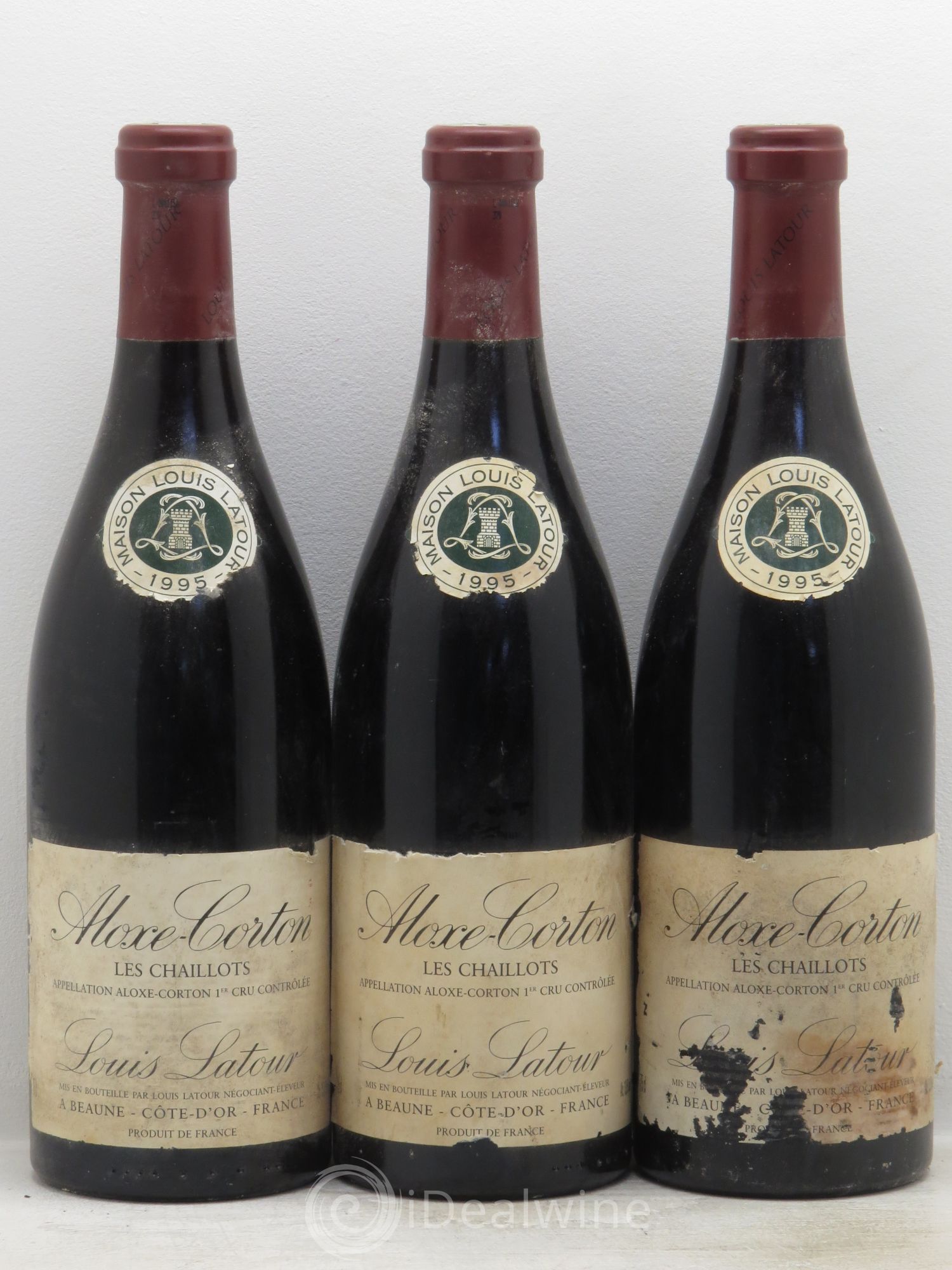 Aloxe-Corton 1er Cru 1995 - Lot de 3 bouteilles - 0