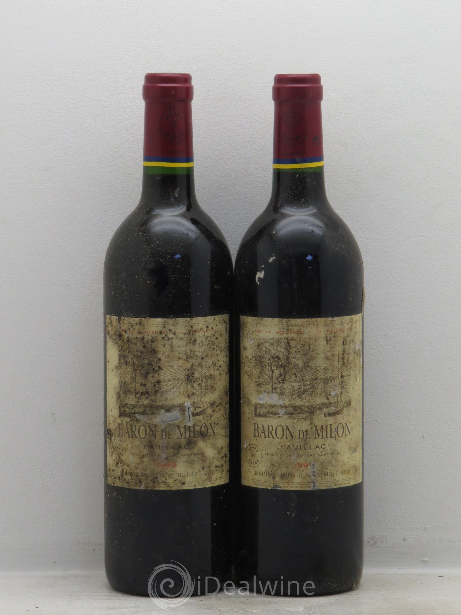 Pauillac Le Baron de Milon 1999 - Lot de 2 bouteilles - 0