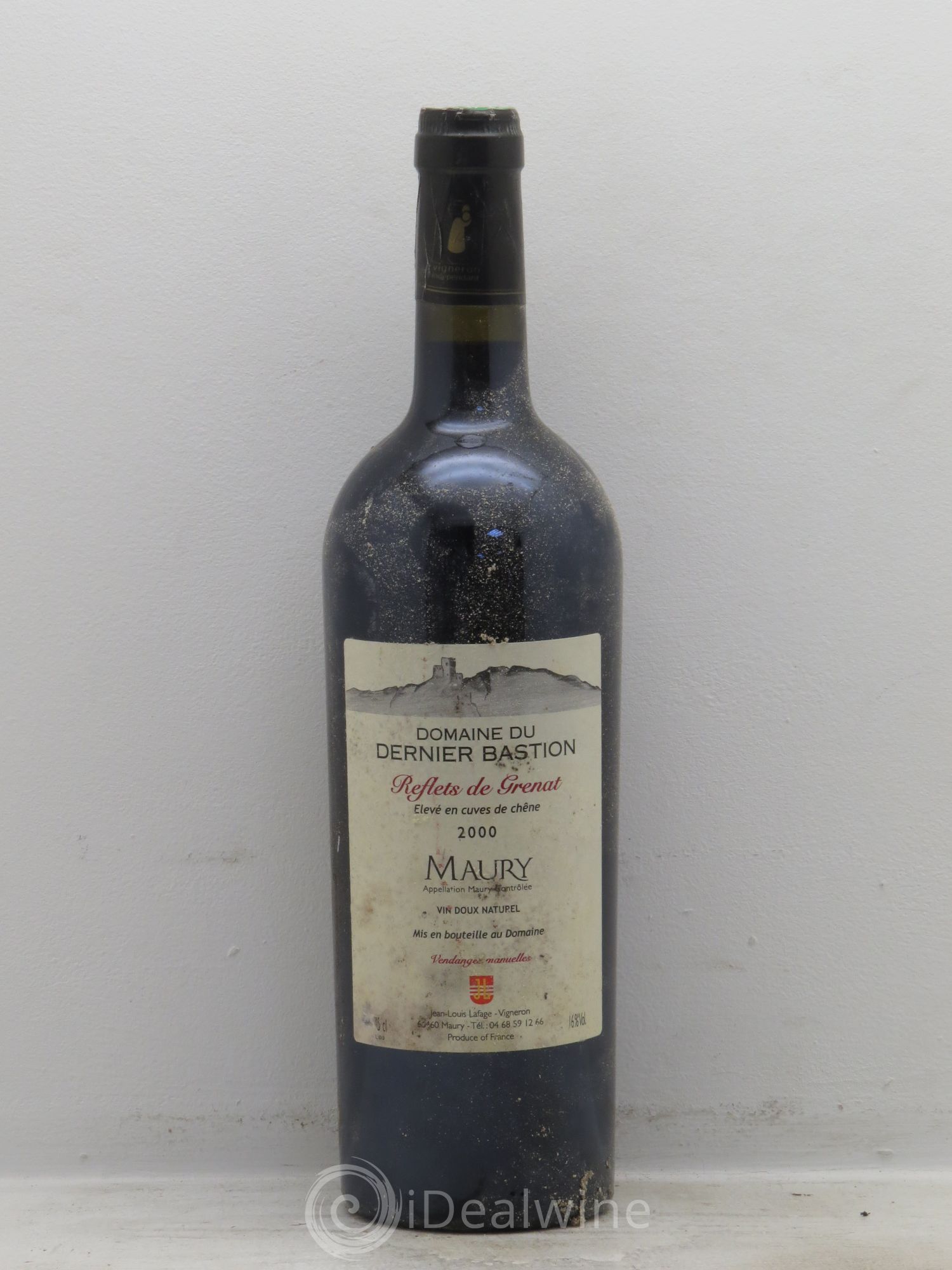 Maury Vin Doux Naturel Domaine du dernier bastion Reflets de Grenat 2000 - Posten von 1 Flasche - 0