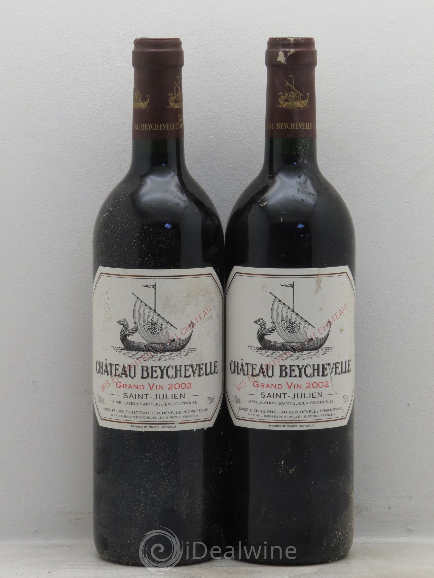 Château Beychevelle 4ème Grand Cru Classé 2002 - Lot de 2 bouteilles - 0