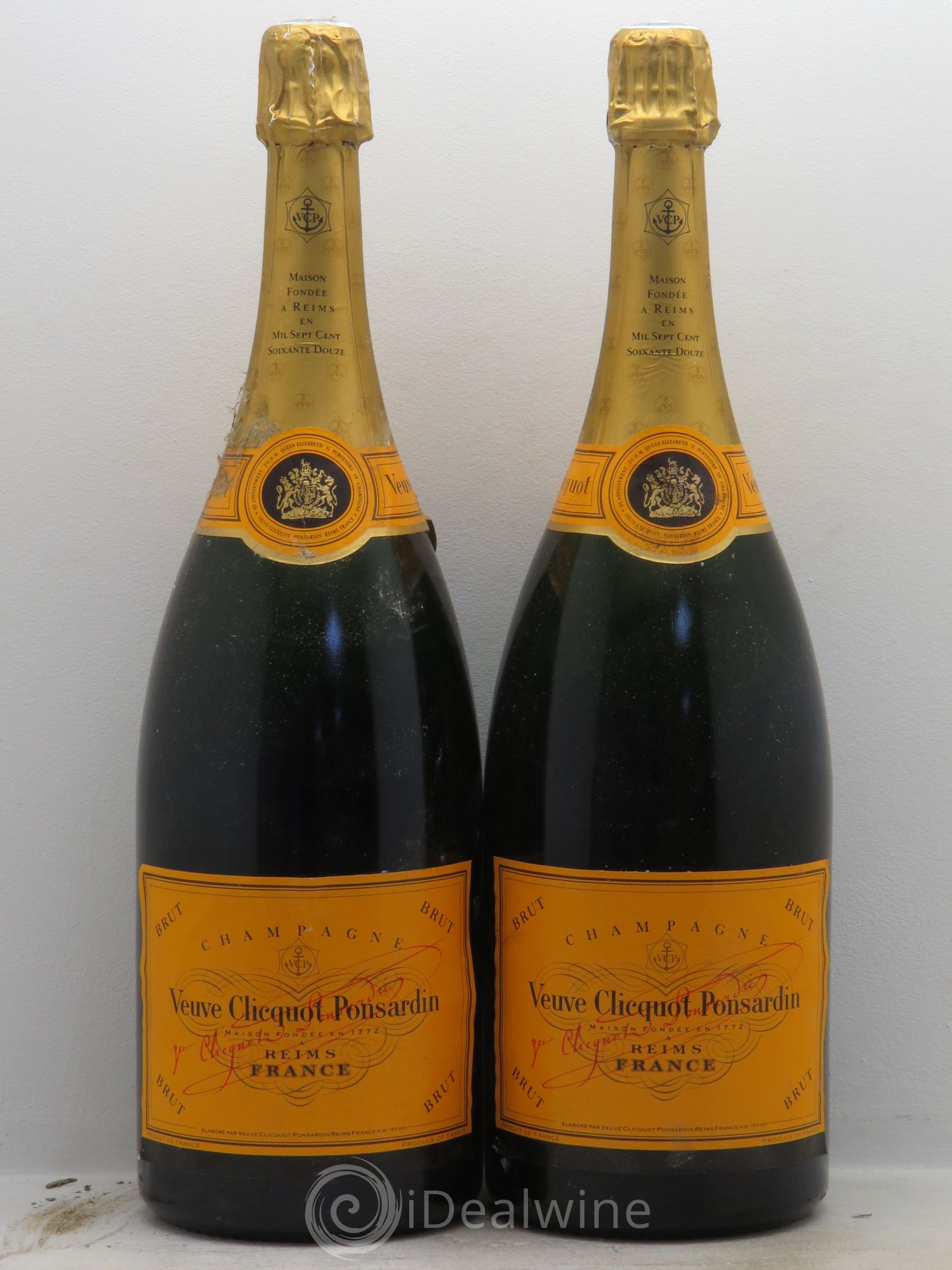Champagne Veuve Clicquot Ponsardin Brut Carte Jaune - Posten von 2 Magnum - 0