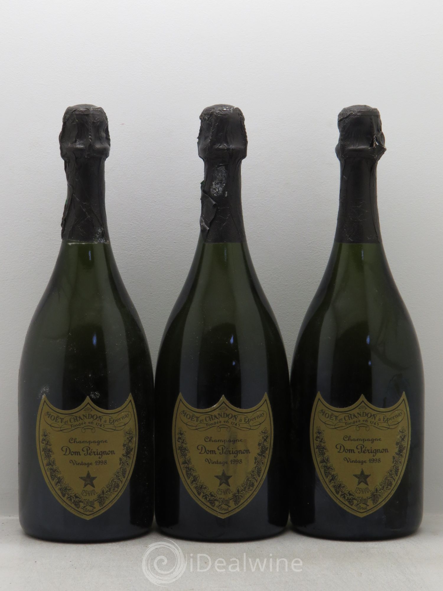 Brut Dom Pérignon 1998 - Lot de 3 bouteilles - 0