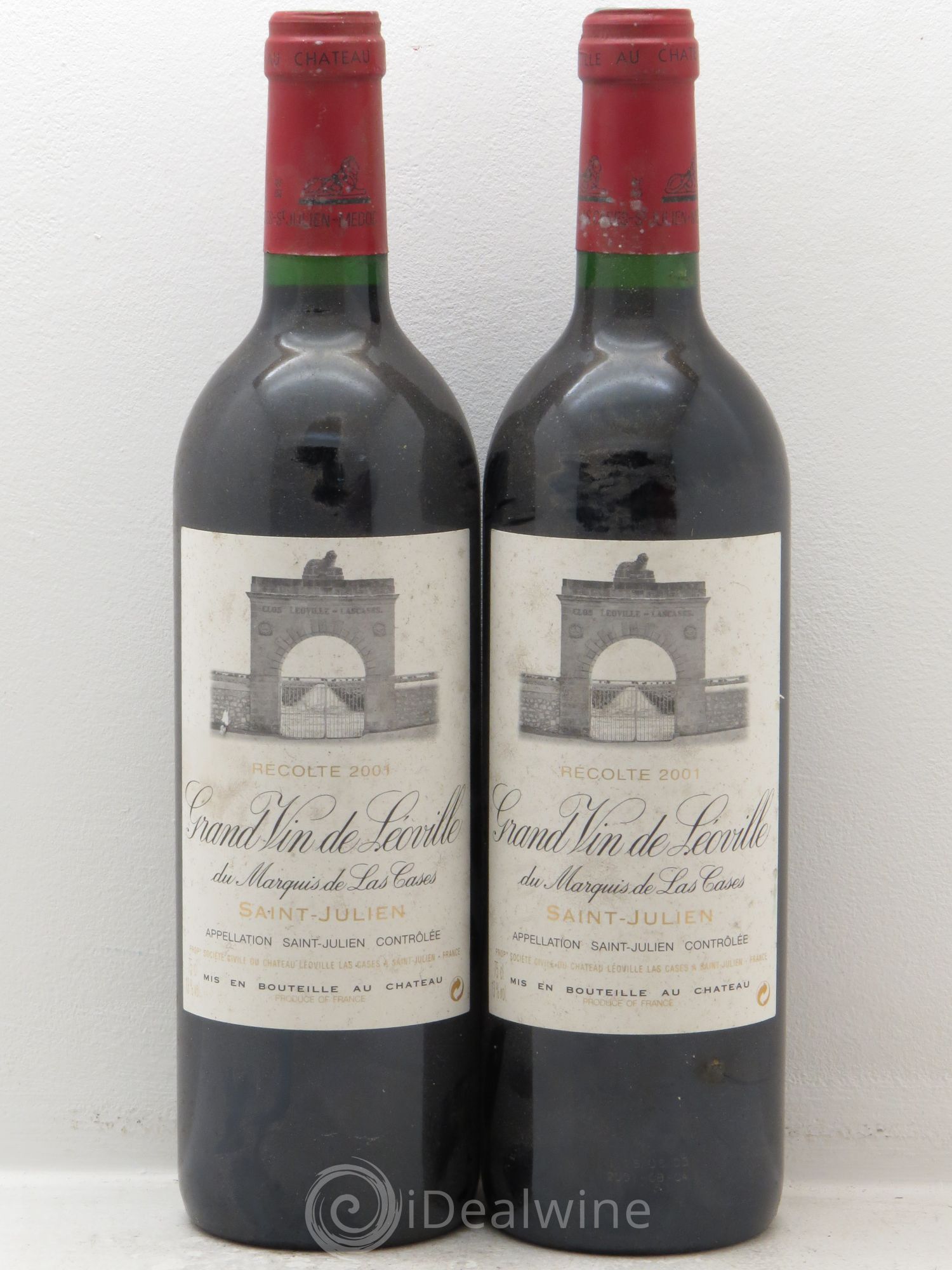 Château Léoville Las Cases 2ème Grand Cru Classé 2001 - Lot de 2 bouteilles - 0