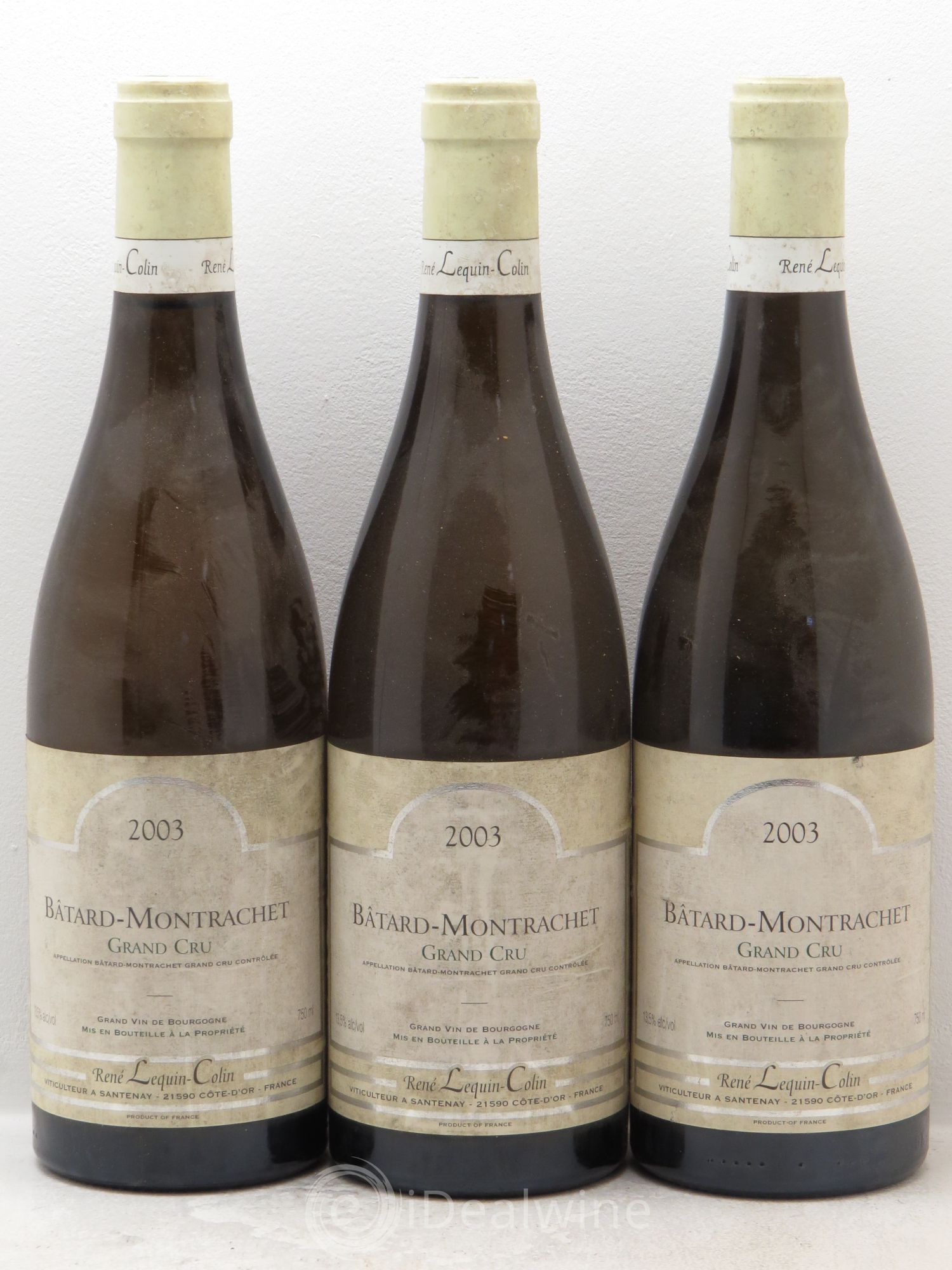 Bâtard-Montrachet Grand Cru Domaine Lequin Colin 2003 - Posten von 3 Flaschen - 0