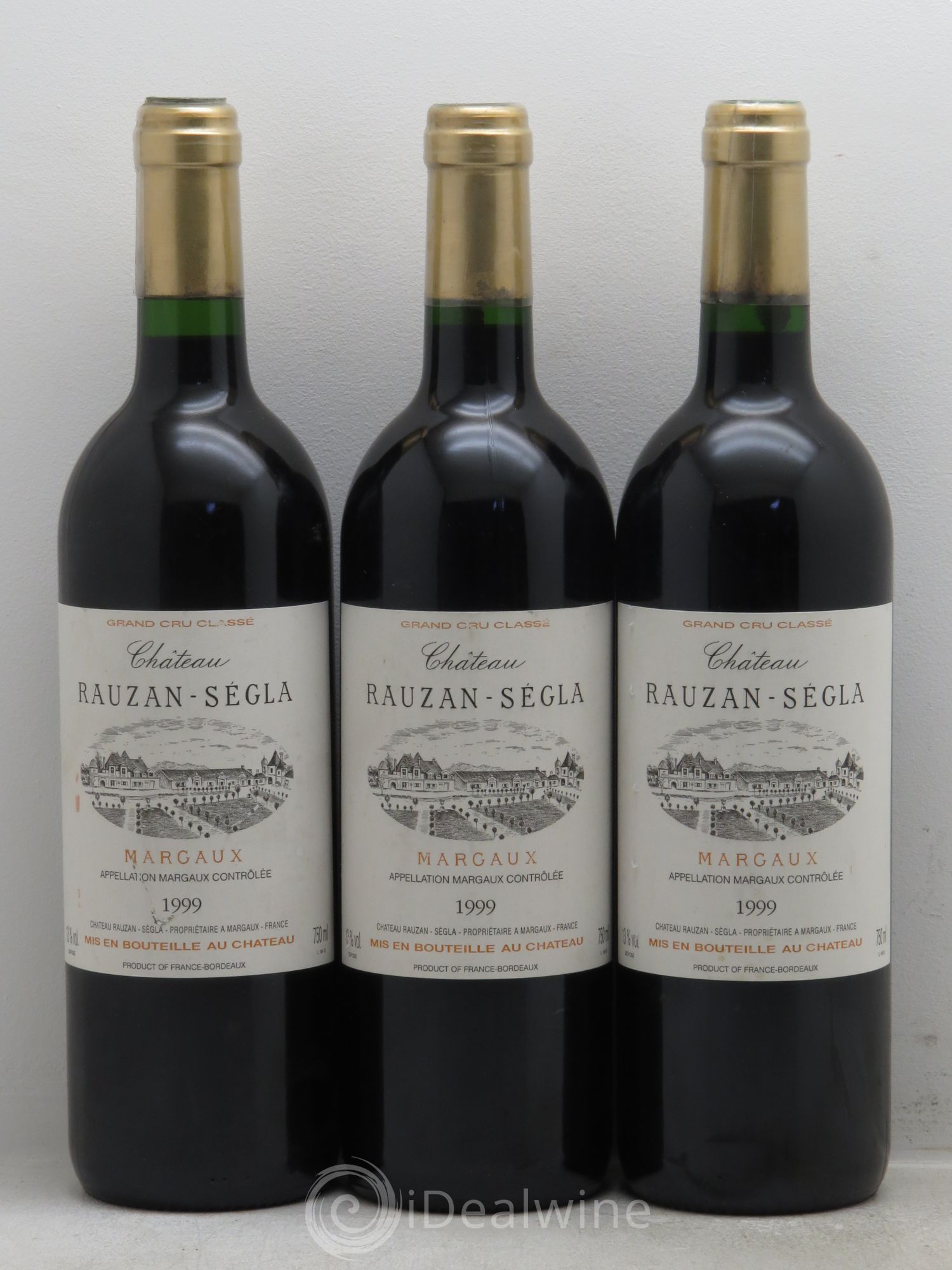 Château Rauzan Ségla Grand Cru Classé 1999 - Lot de 3 bouteilles - 0