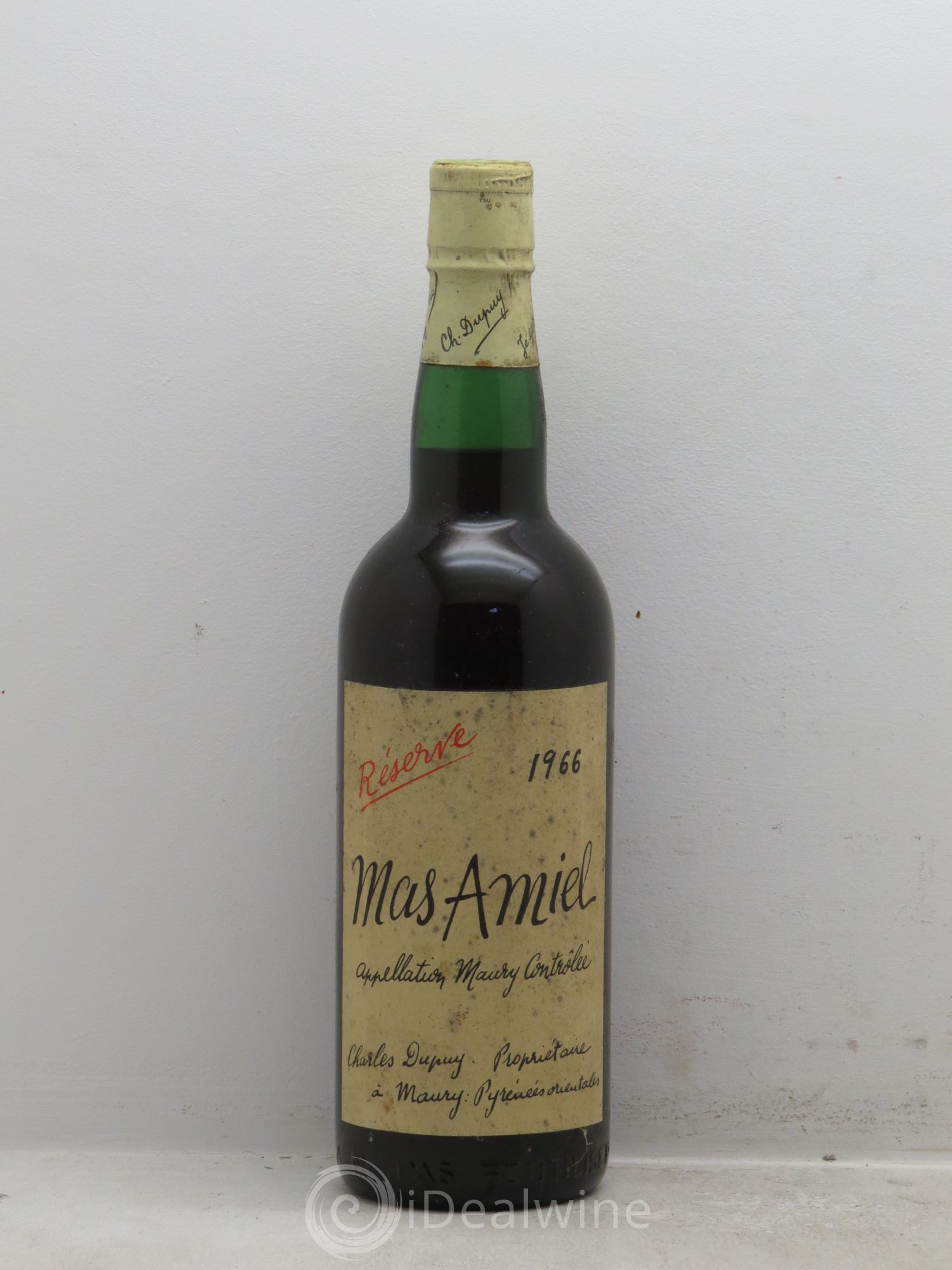 Maury Mas Amiel Charles Dupuy Réserve 1966 - Posten von 1 Flasche - 0