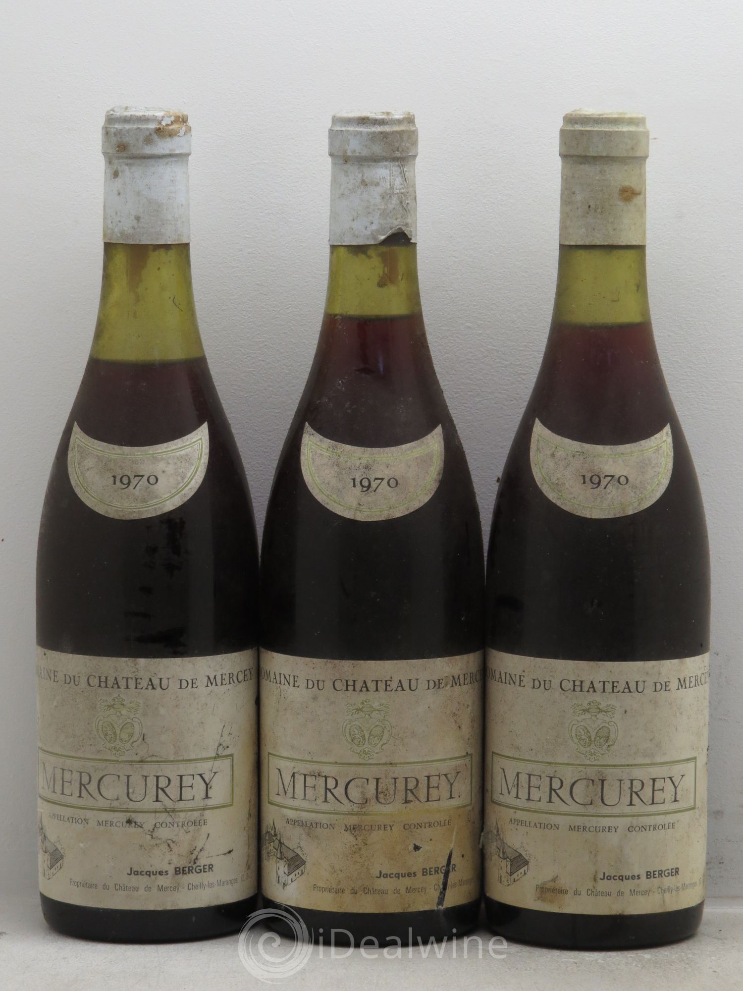 Mercurey 1970 - Lot de 3 bouteilles - 0