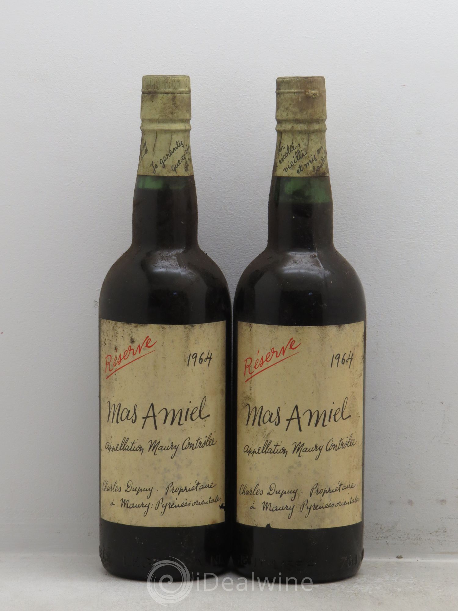 Maury Mas Amiel Charles Dupuy Réserve 1964 - Posten von 2 Flaschen - 0