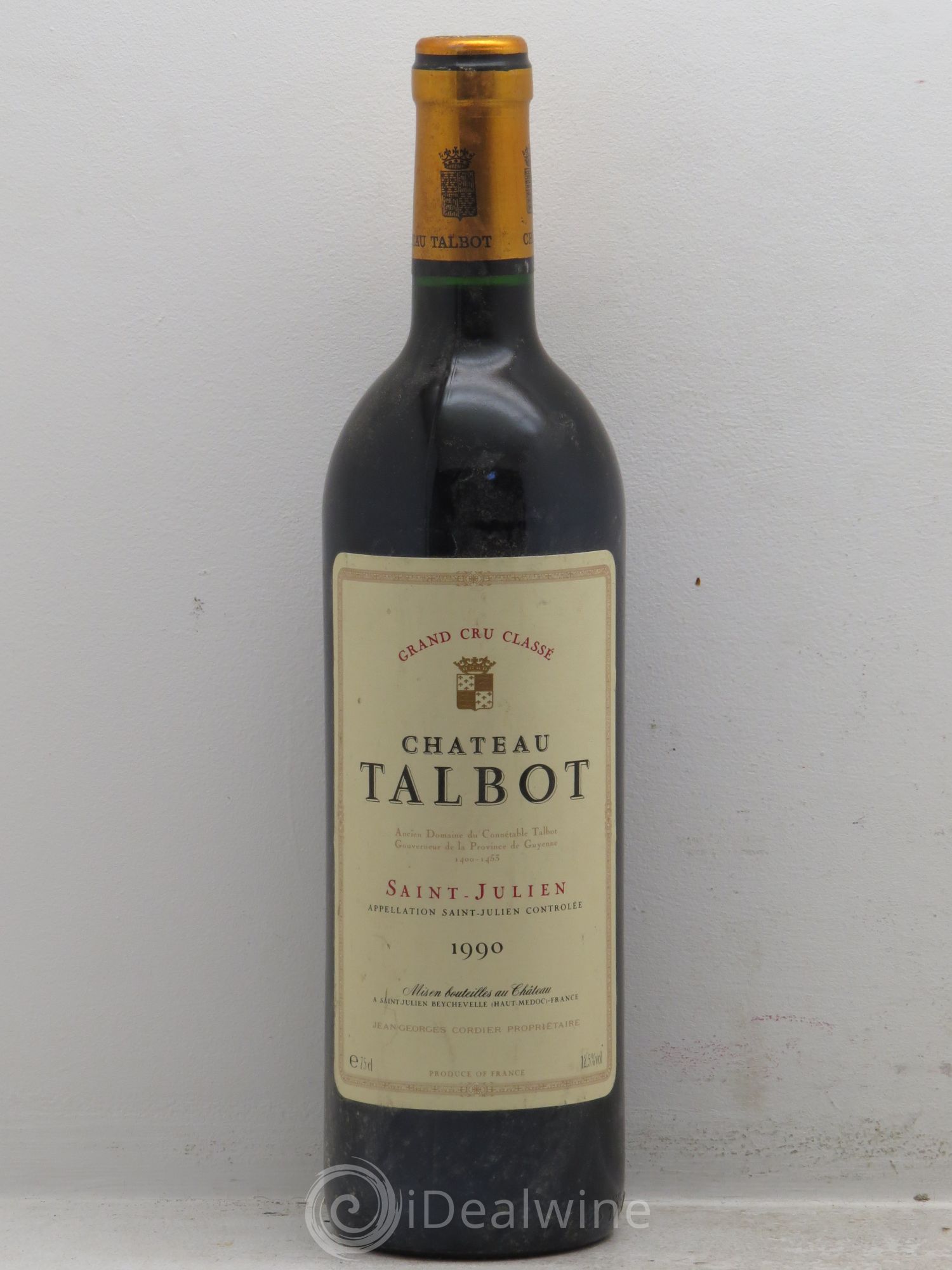 Château Talbot 4ème Grand Cru Classé 1990 - Lot de 1 bouteille - 0
