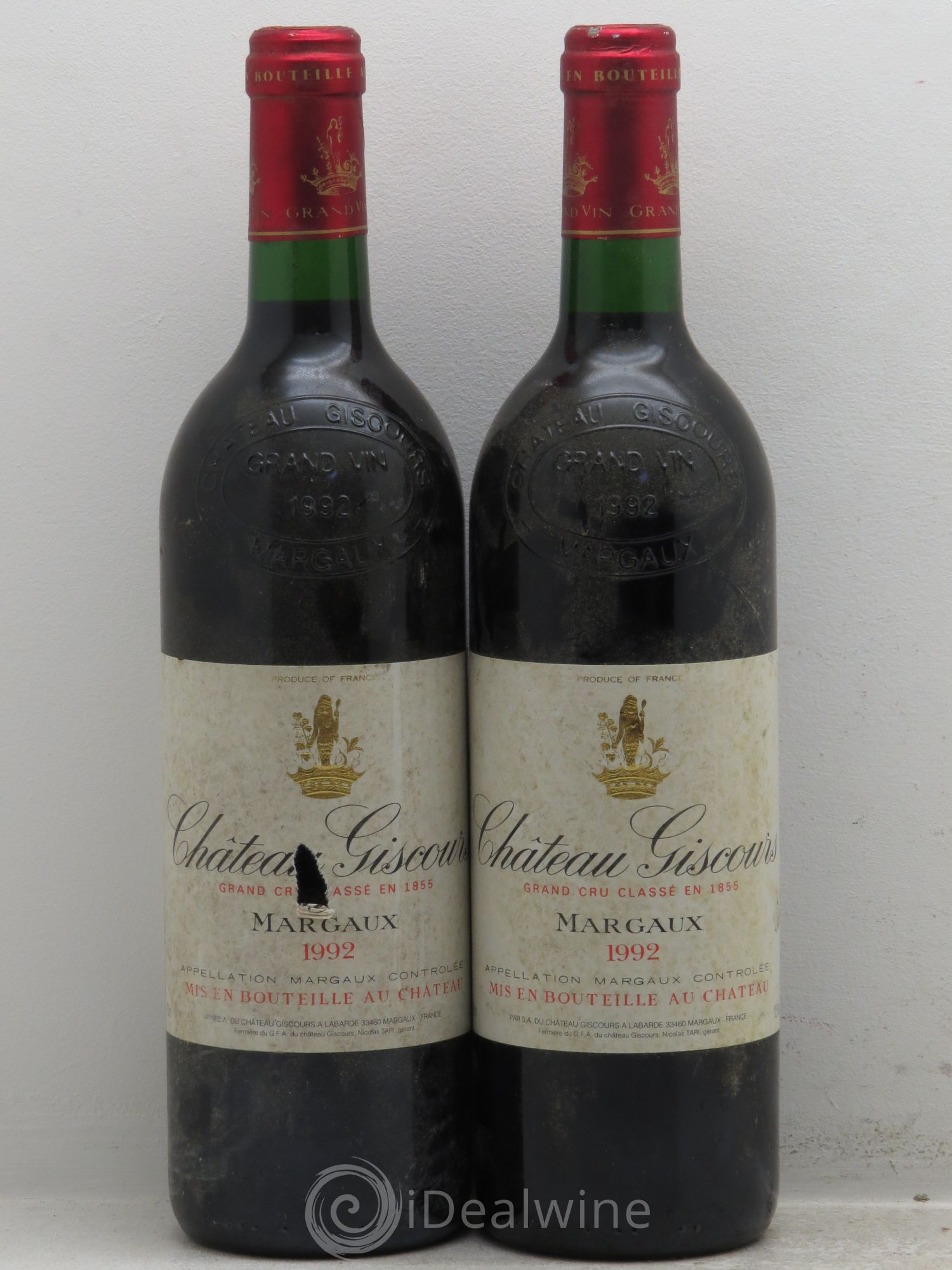 Château Giscours 3ème Grand Cru Classé 1992 - Lot de 2 bouteilles - 0
