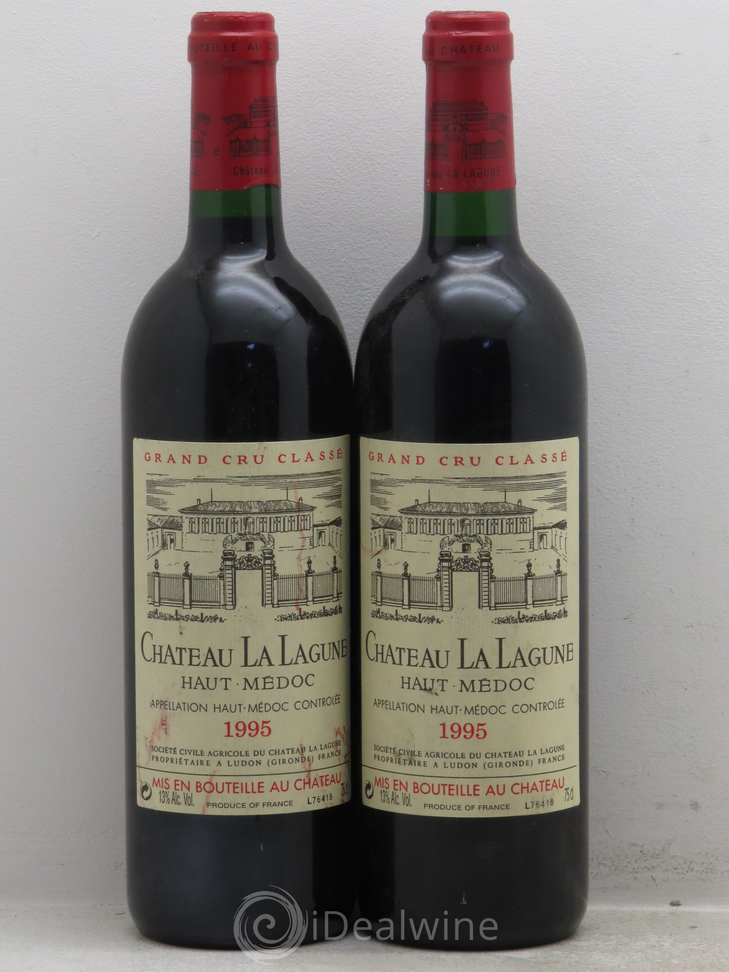 Château la Lagune 3ème Grand Cru Classé 1995 - Lot de 2 bouteilles - 0