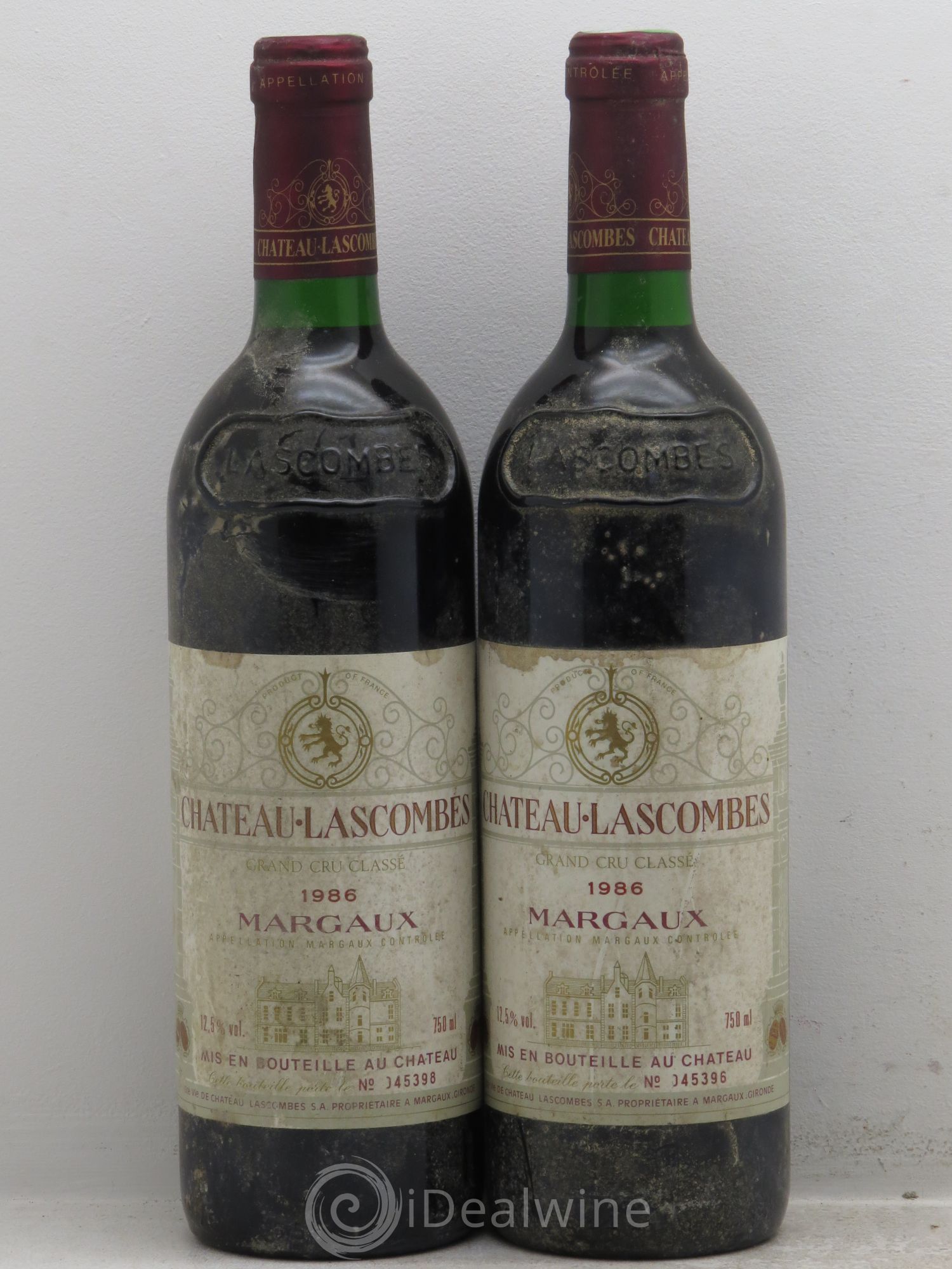 Château Lascombes 2ème Grand Cru Classé 1986 - Lot de 2 bouteilles - 0