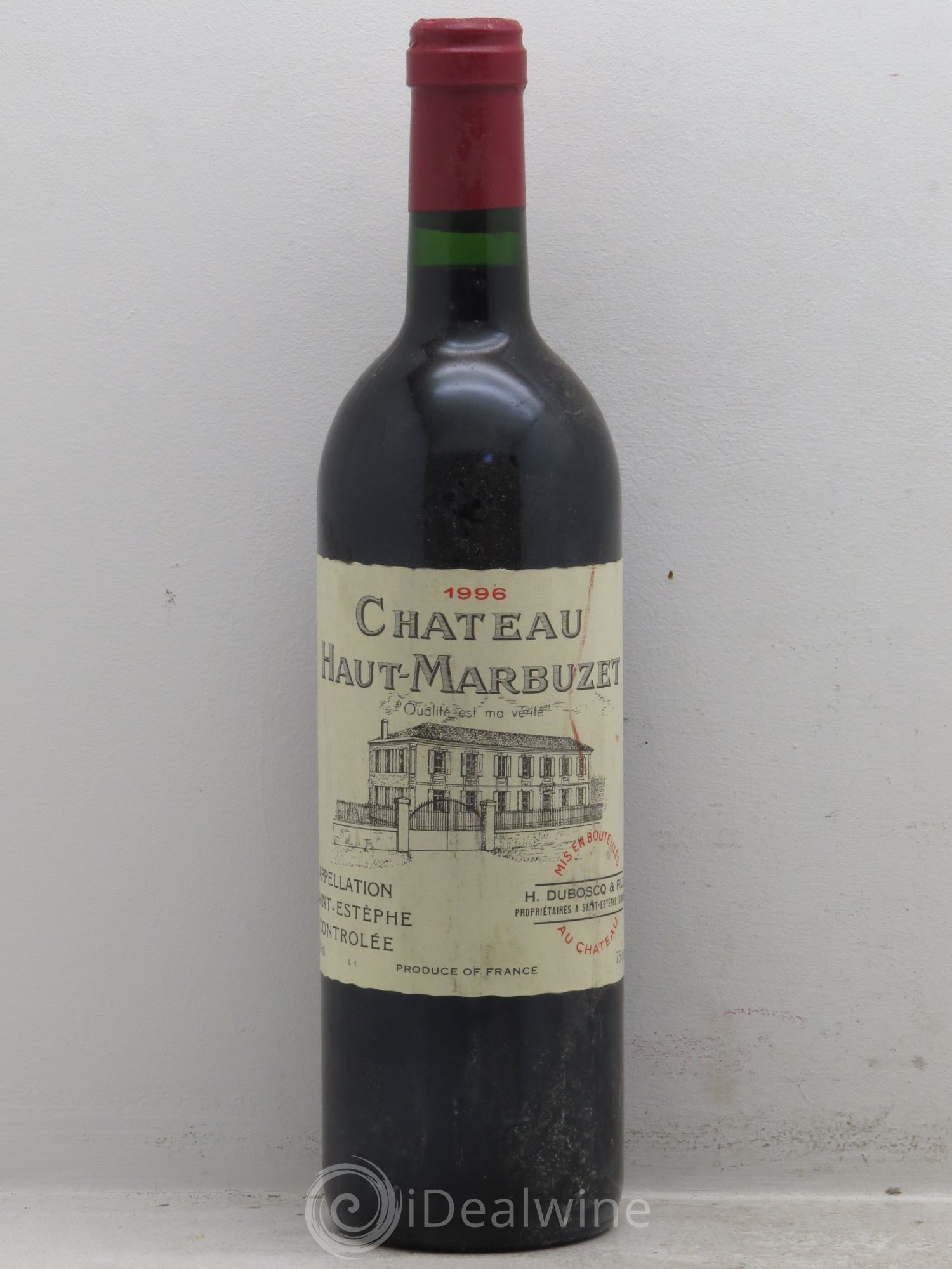 Château Haut Marbuzet 1996 - Lot de 1 bouteille - 0