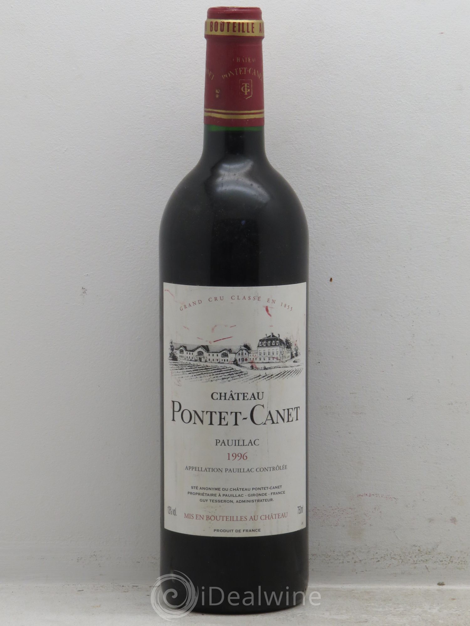 Château Pontet Canet 5ème Grand Cru Classé 1996 - Lot de 6 bouteilles - 0