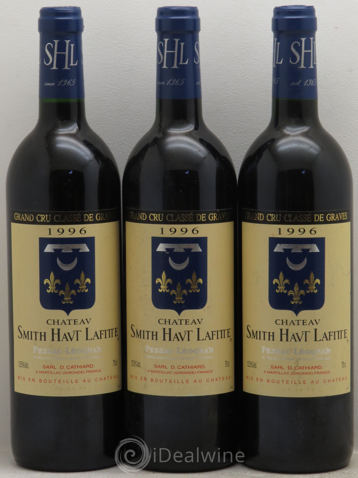 Château Smith Haut Lafitte Cru Classé de Graves 1996 - Lot de 3 bouteilles - 0