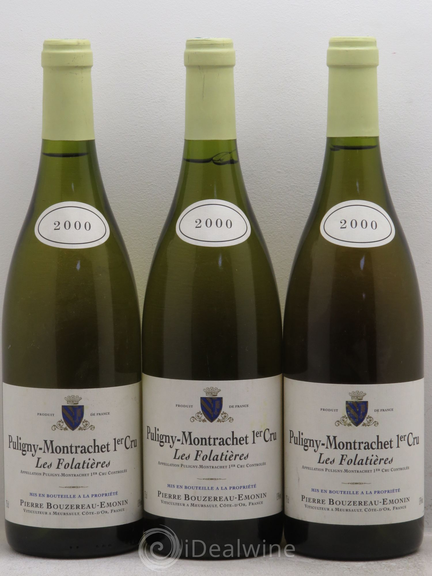 Puligny-Montrachet 1er Cru P.Bouzereau 2000 - Posten von 3 Flaschen - 0