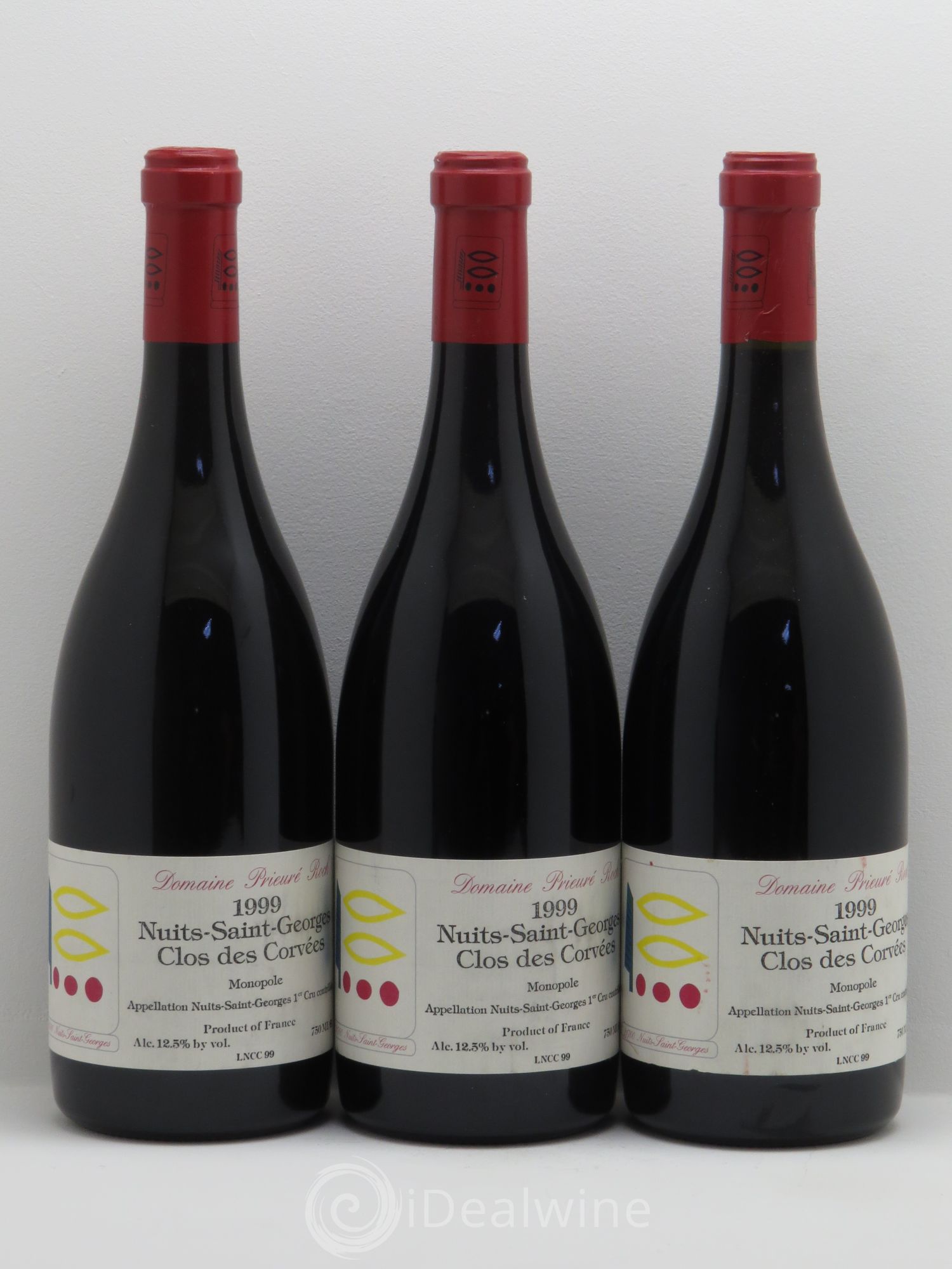 Nuits-Saint-Georges 1er Cru Le Clos des Corvées Prieuré Roch 1999 - Lot de 3 bouteilles - 0