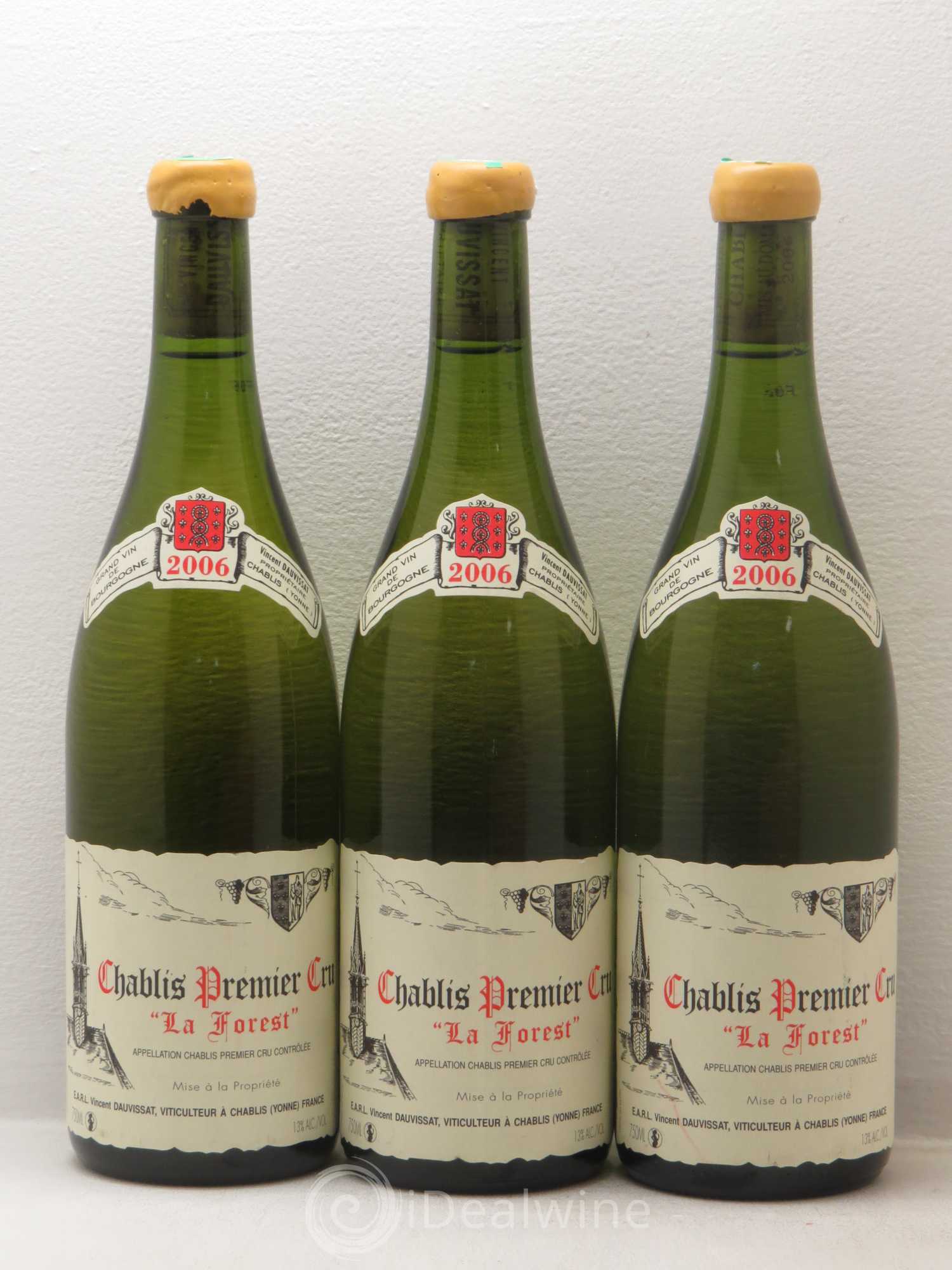 Chablis 1er Cru La Forest Vincent Dauvissat (Domaine) 2006 - Lot de 3 bouteilles - 0