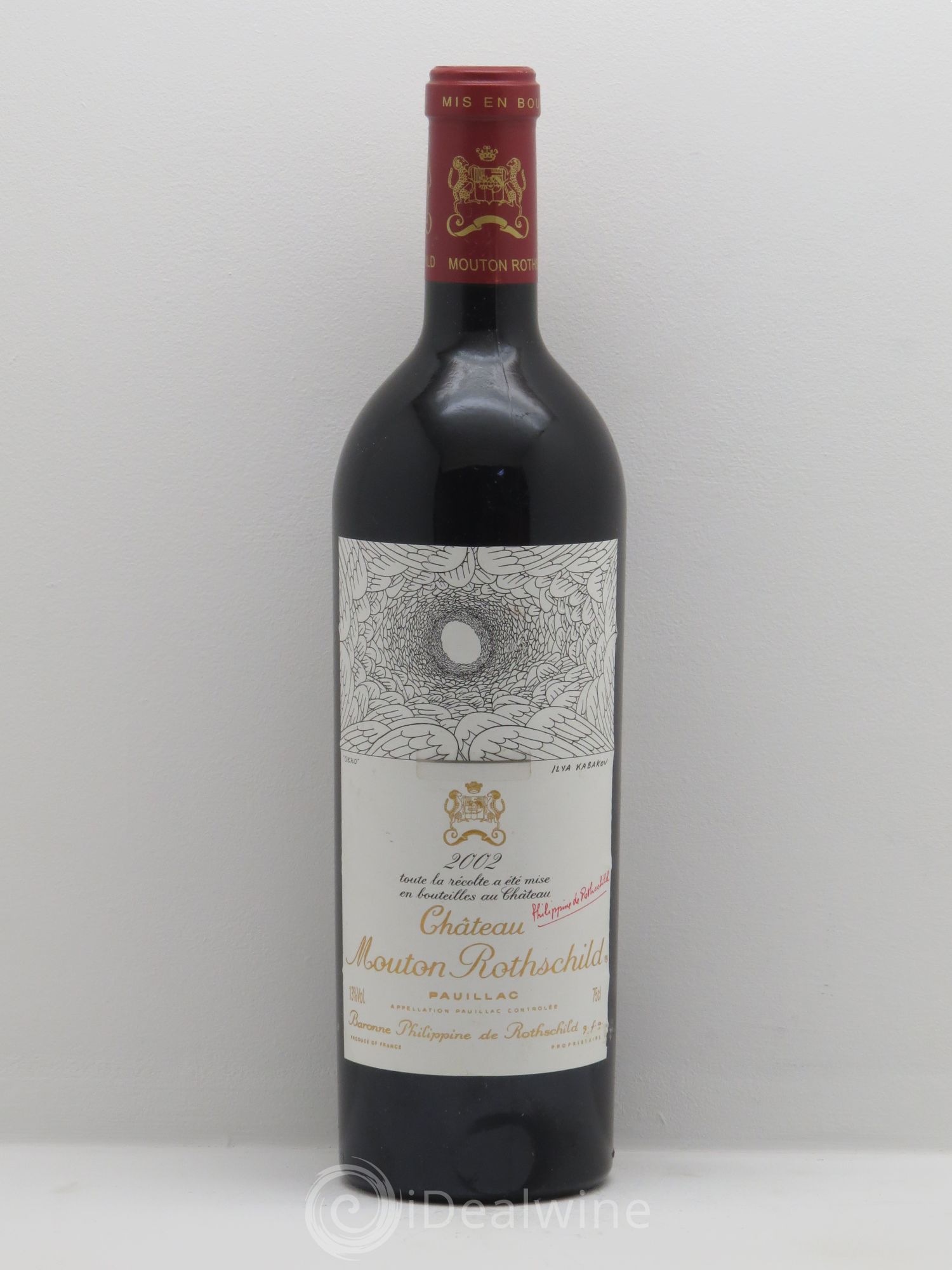 Château Mouton Rothschild 1er Grand Cru Classé 2002 - Lot de 1 bouteille - 0
