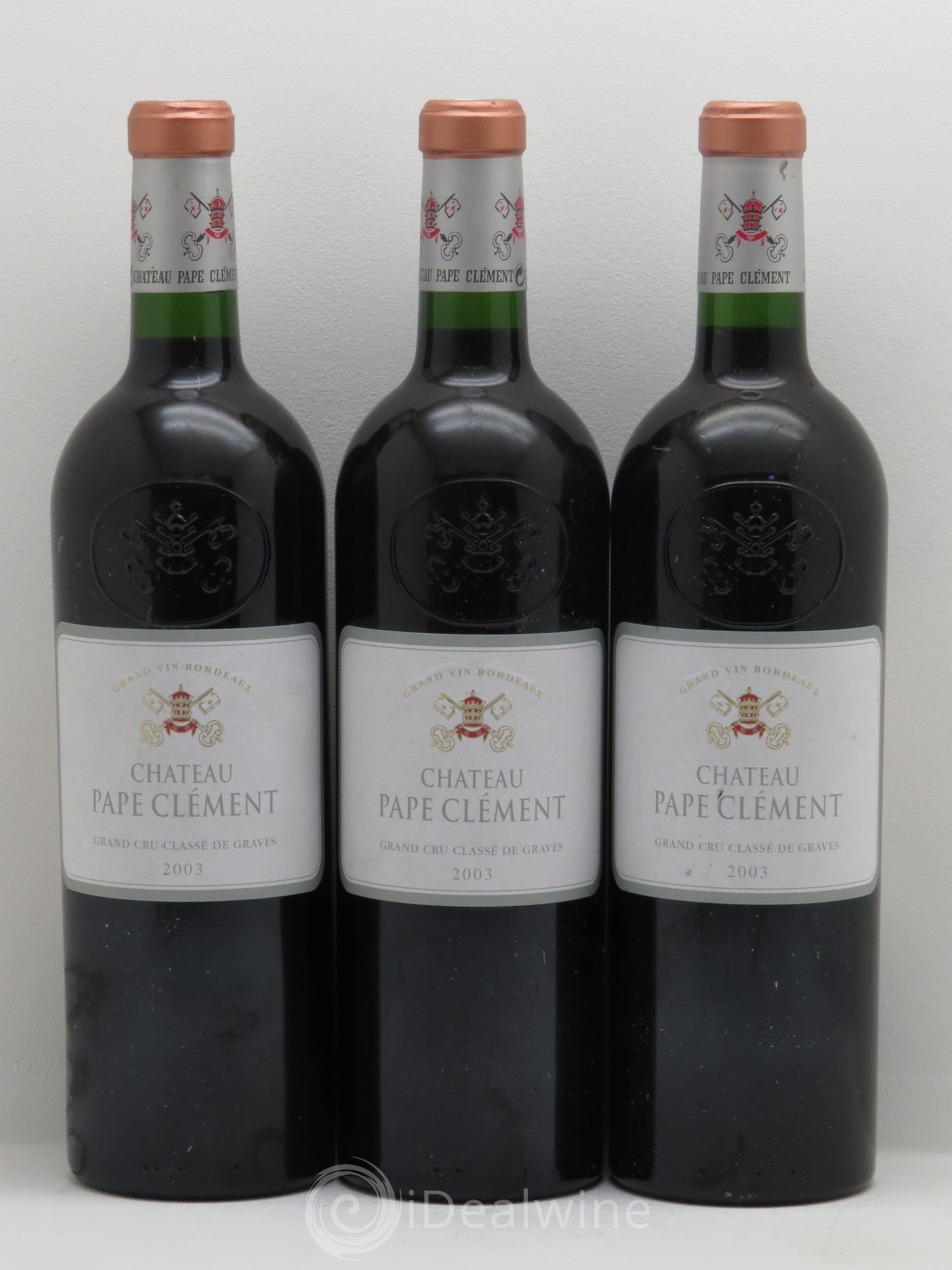 Château Pape Clément Cru Classé de Graves 2003 - Lot de 3 bouteilles - 0