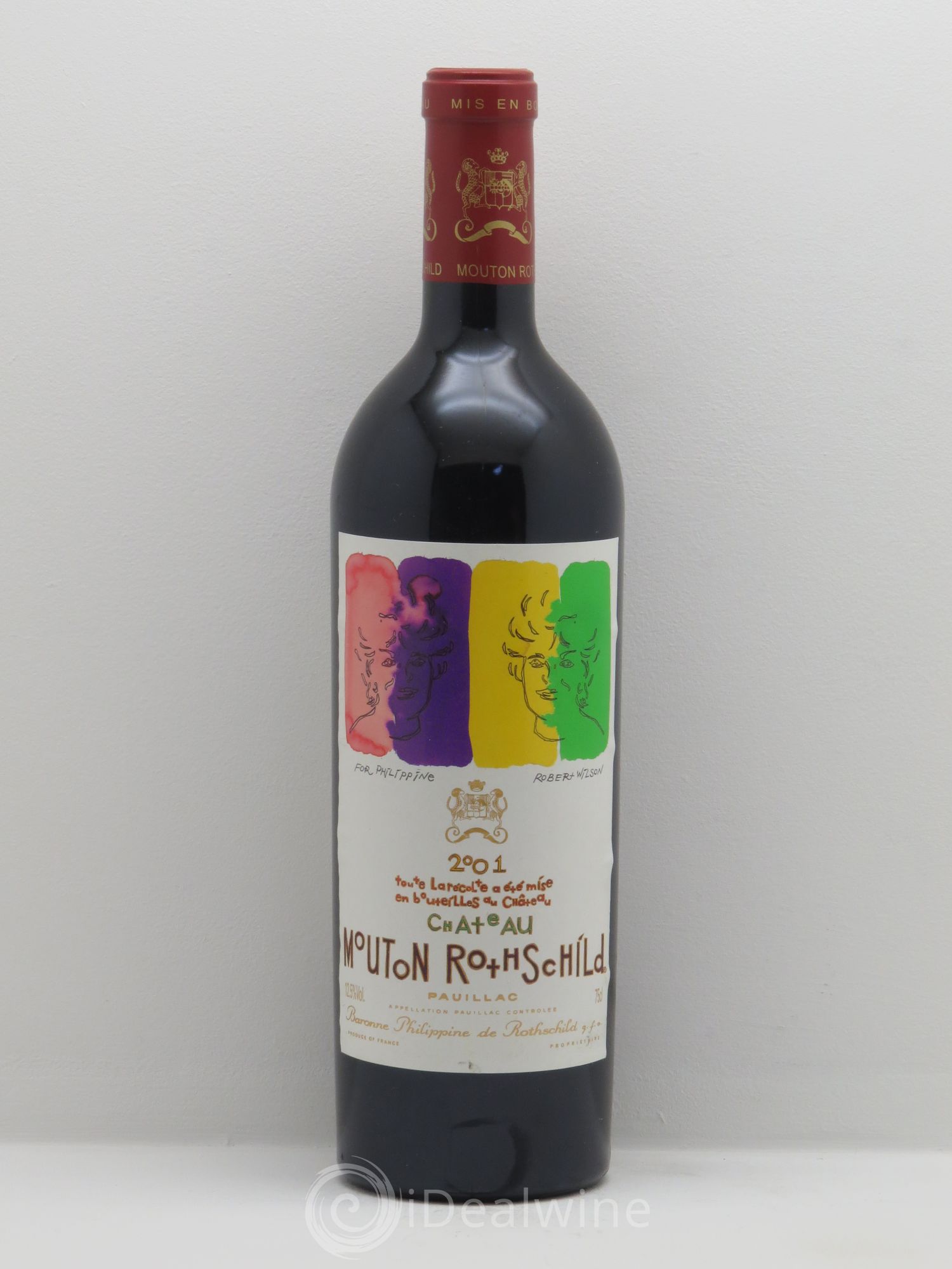 Château Mouton Rothschild 1er Grand Cru Classé 2001 - Lot de 1 bouteille - 0