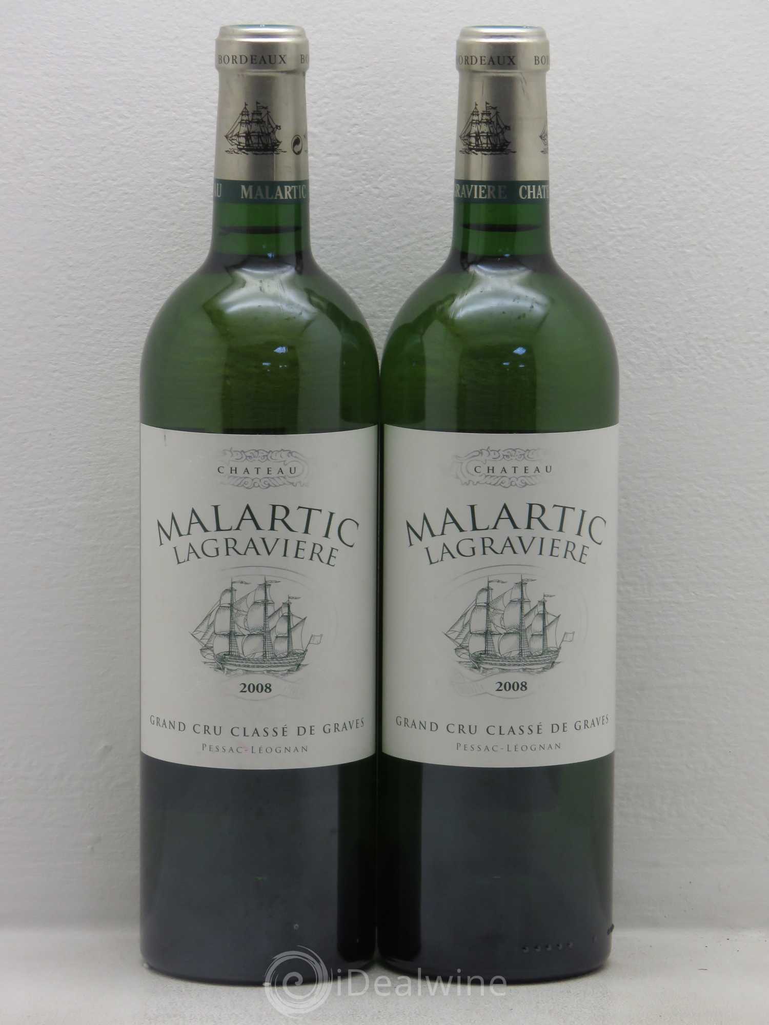 Château Malartic-Lagravière Cru Classé de Graves 2008 - Lot de 2 bouteilles - 0