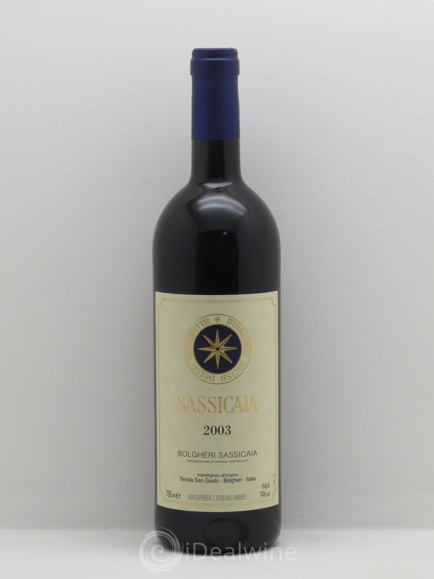 Bolgheri DOC Sassicaia Tenuta San Guido 2003 - Lot de 1 bouteille - 0