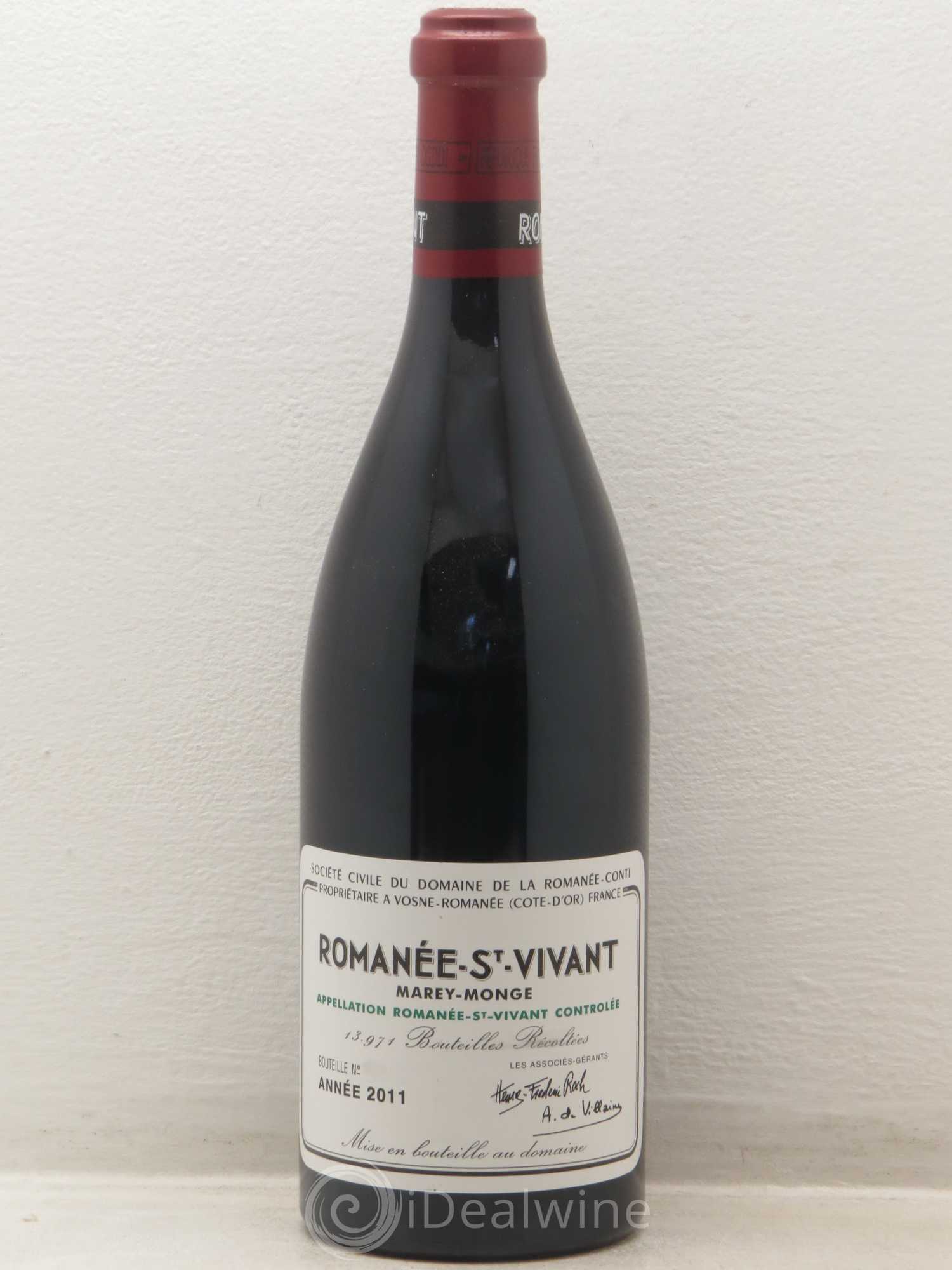 Romanée-Saint-Vivant Grand Cru Domaine de la Romanée-Conti 2011 - Lot de 1 bouteille - 0