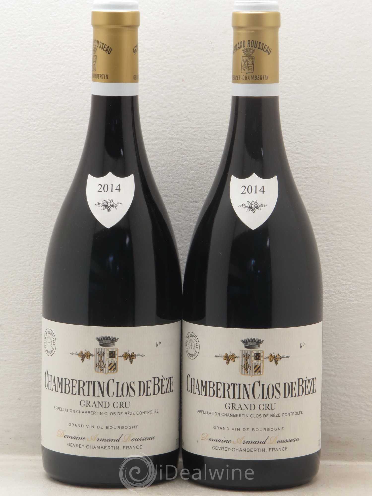 Chambertin Clos de Bèze Grand Cru Armand Rousseau (Domaine) 2014 - Lot de 2 bouteilles - 0
