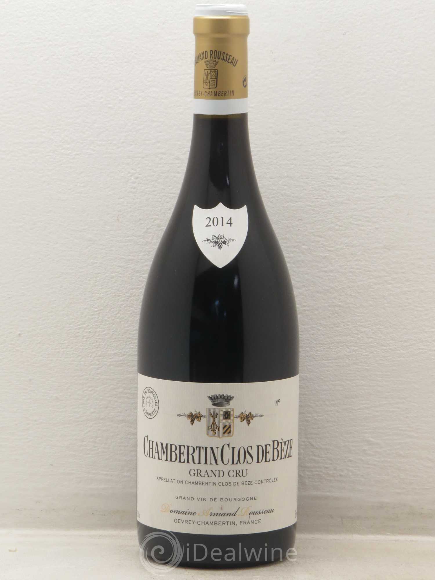 Chambertin Clos de Bèze Grand Cru Armand Rousseau (Domaine) 2014 - Lot de 1 bouteille - 0