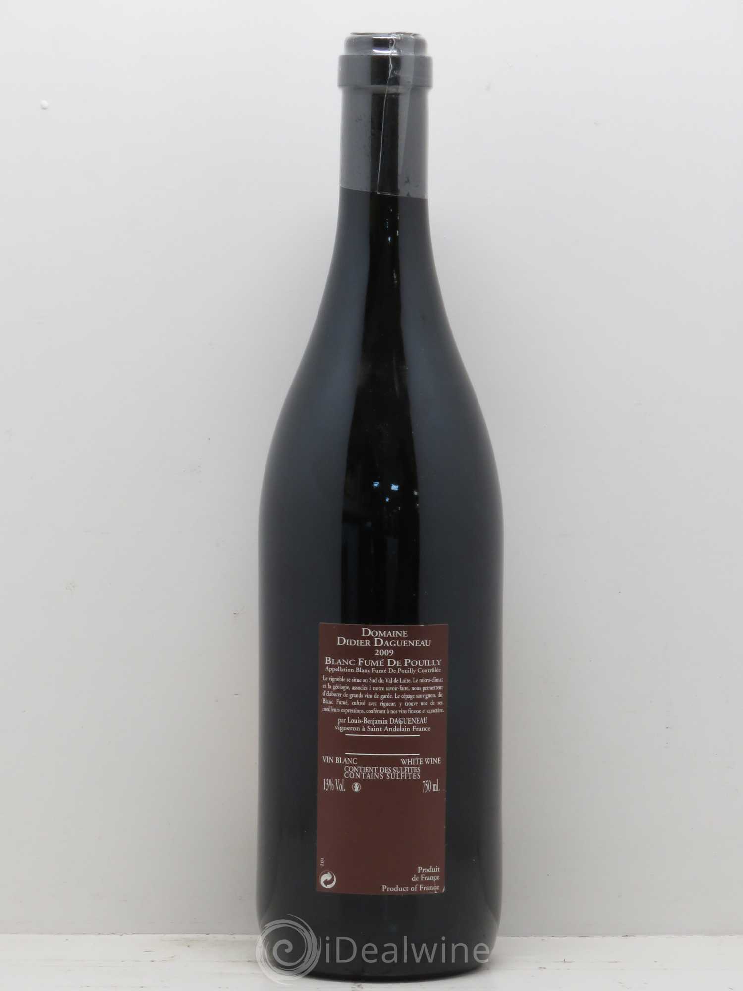 Vin de France (anciennement Pouilly-Fumé) Pur Sang Dagueneau (Domaine Didier - Louis-Benjamin) 2009 - Lot de 1 bouteille - 1