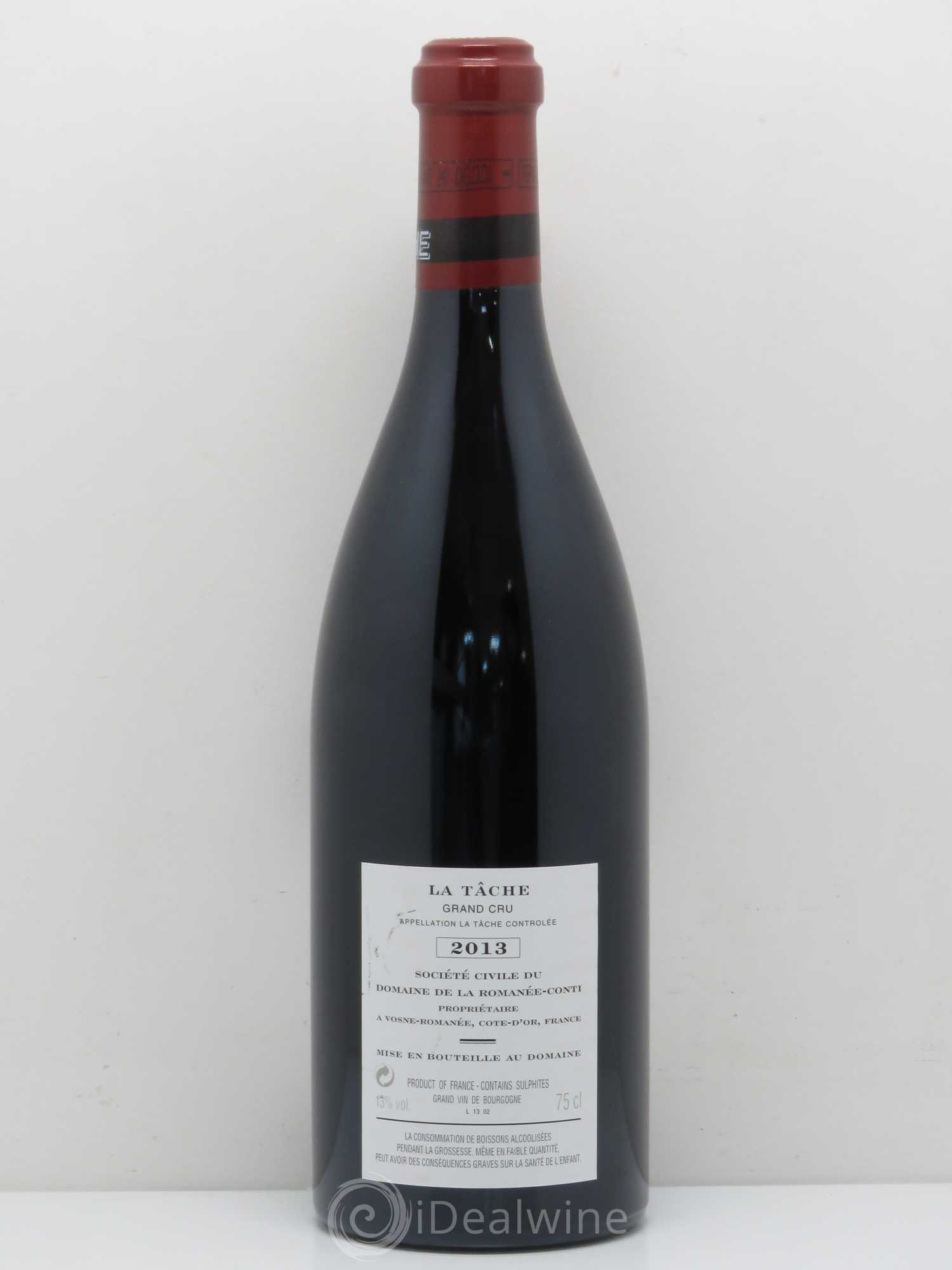 La Tâche Grand Cru Domaine de la Romanée-Conti 2013 - Lot de 1 bouteille - 1