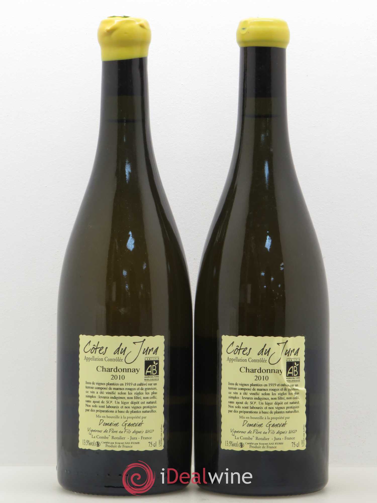 Côtes du Jura Les Grands Teppes Vieilles Vignes Jean-François Ganevat (Domaine) 2010 - Lot de 2 bouteilles - 1