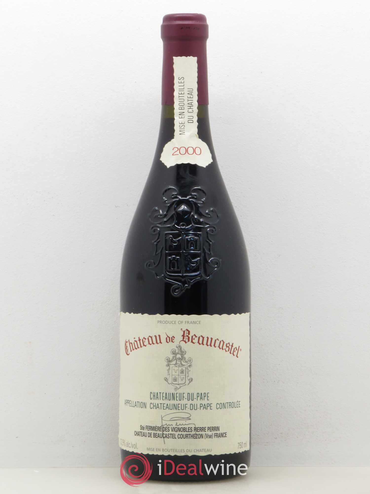 Châteauneuf-du-Pape Château de Beaucastel Famille Perrin 2000 - Lot de 1 bouteille - 0