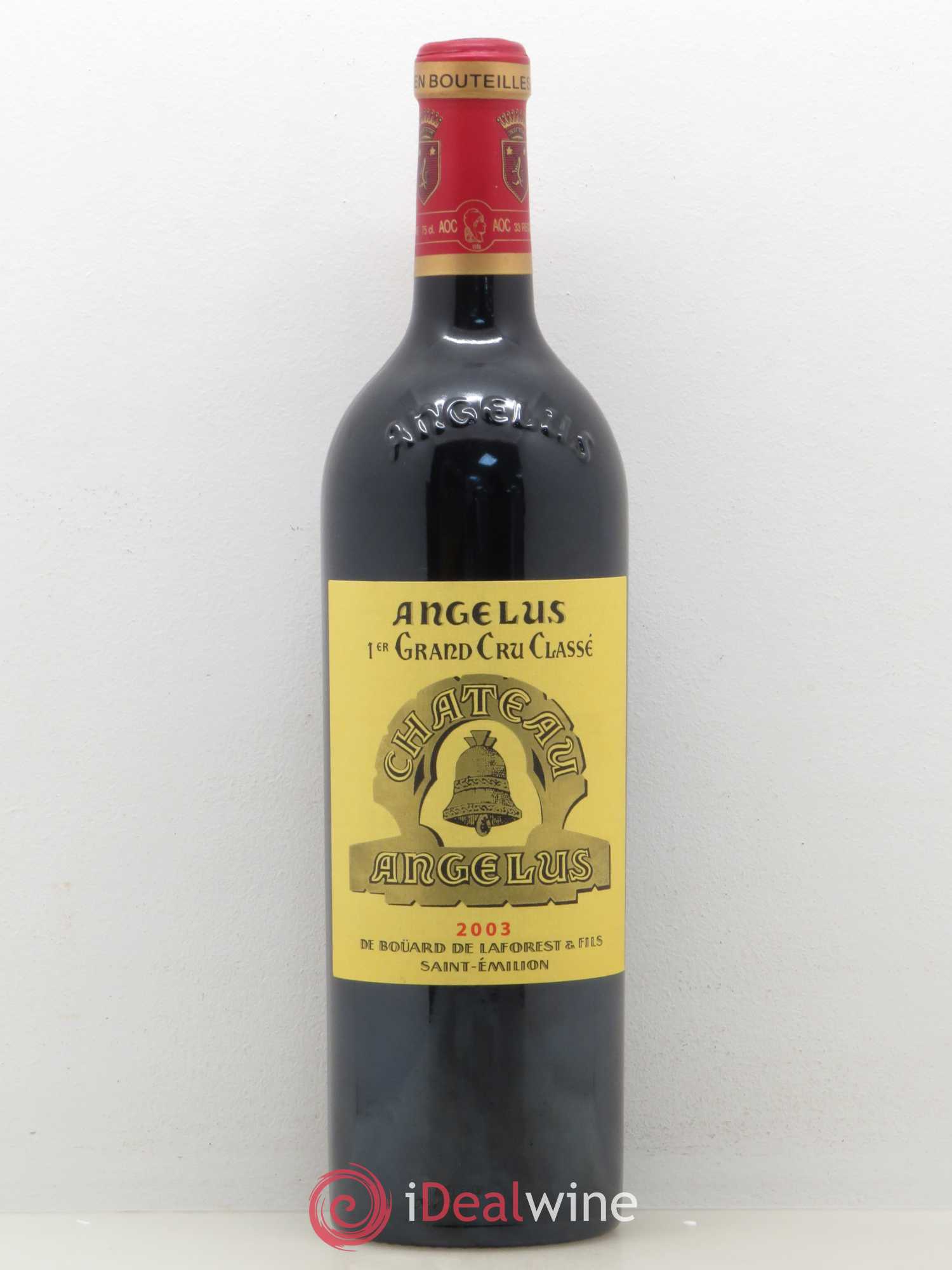 Château Angélus 1er Grand Cru Classé A 2003 - Lot de 1 bouteille - 0