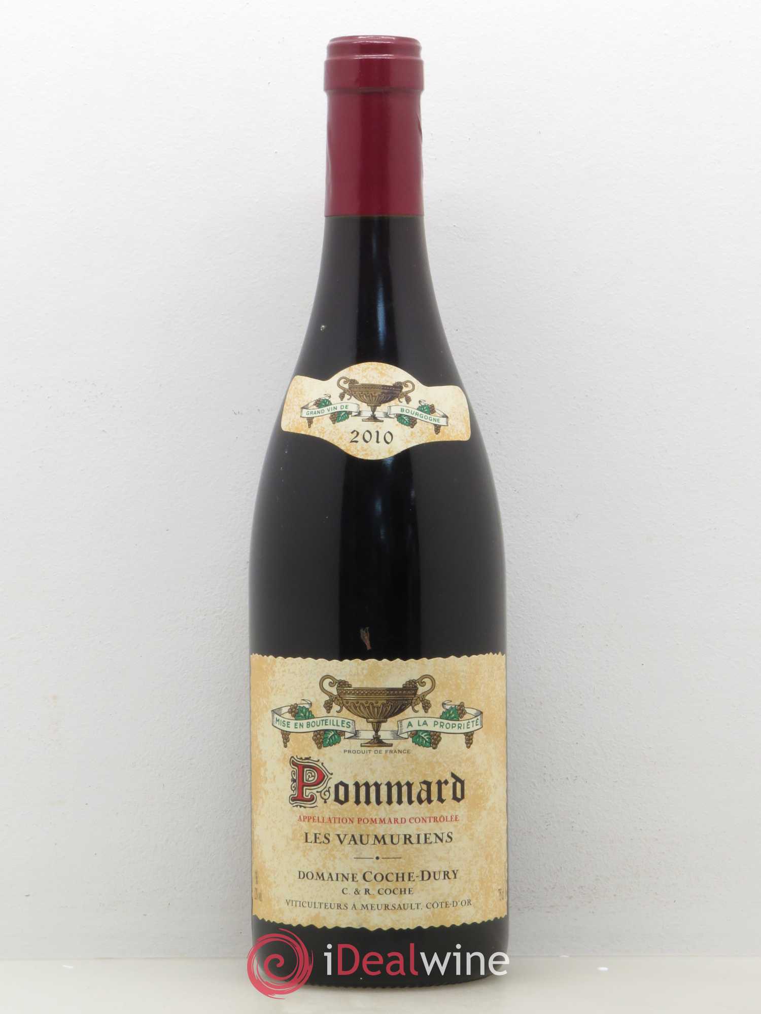 Pommard les Vaumuriens Coche Dury (Domaine) 2010 - Lot de 1 bouteille - 0