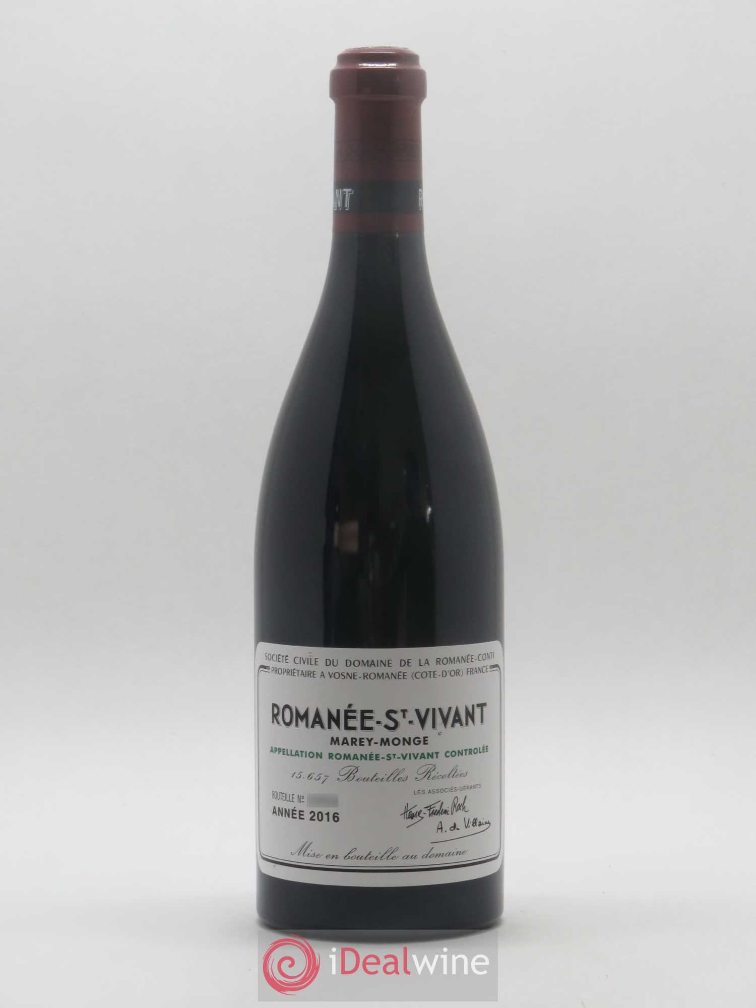 Romanée-Saint-Vivant Grand Cru Domaine de la Romanée-Conti 2016 - Lot de 1 bouteille - 0