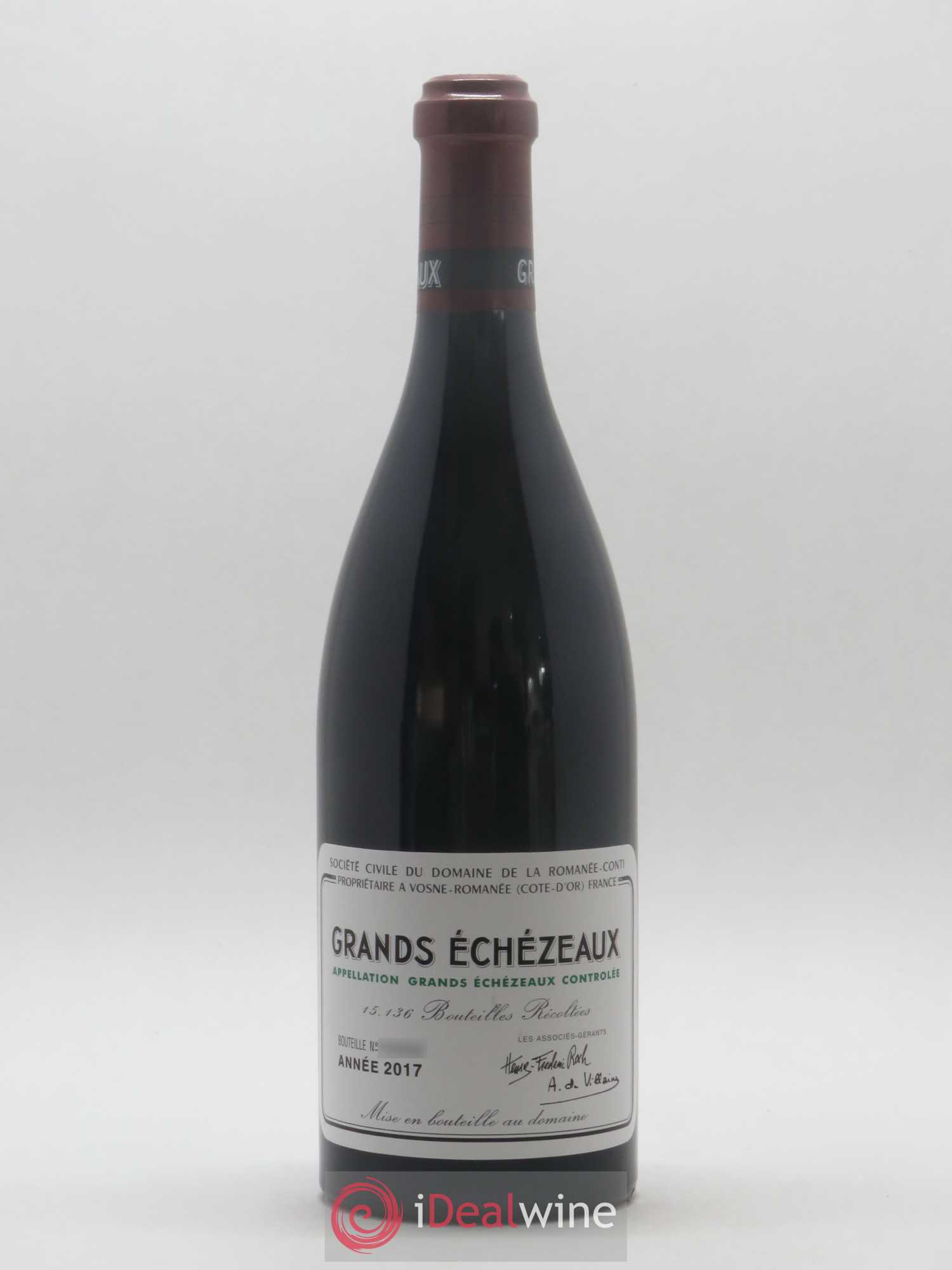 Grands-Echezeaux Grand Cru Domaine de la Romanée-Conti 2017 - Lot de 1 bouteille - 0