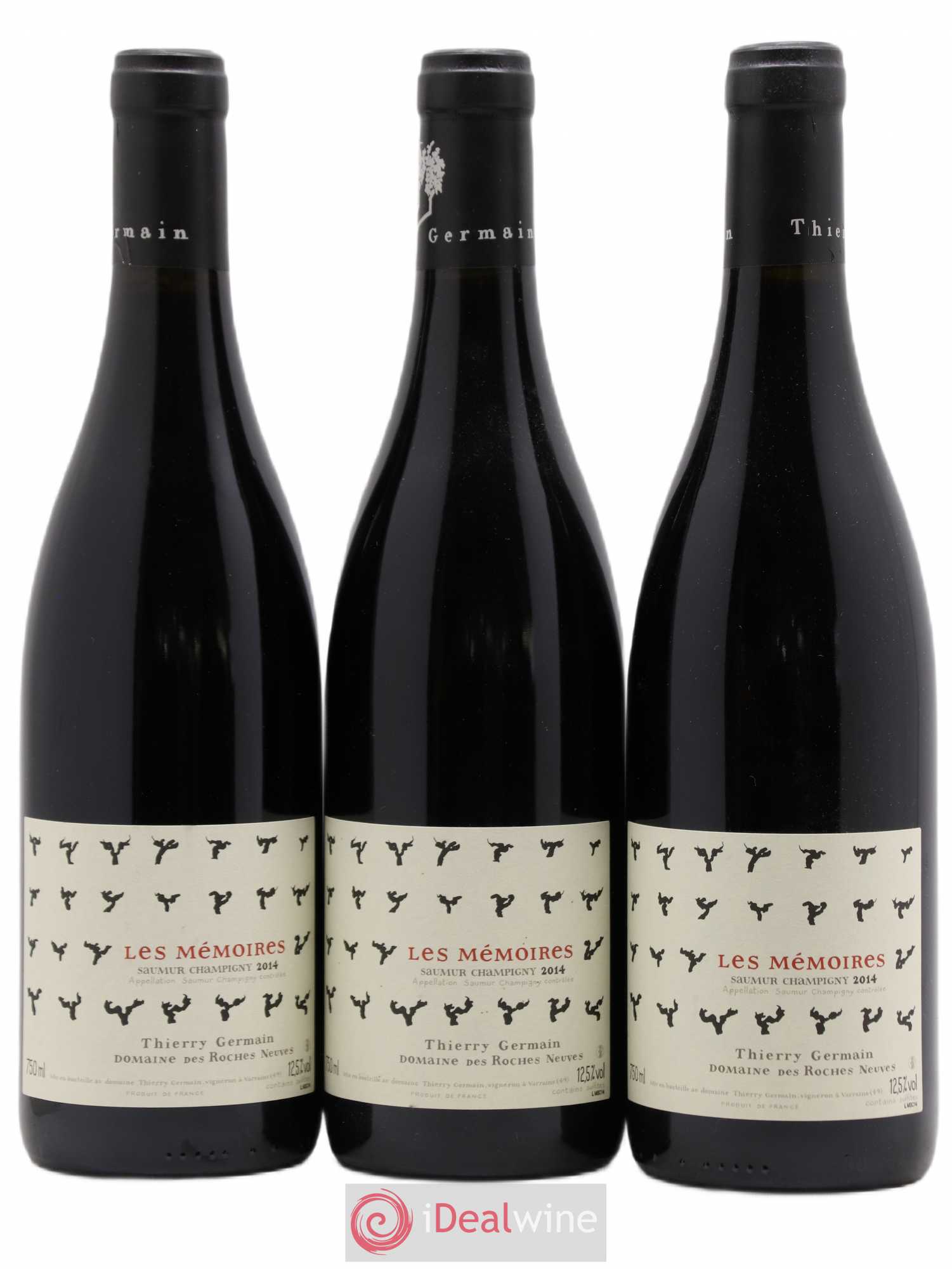 Saumur-Champigny Les Mémoires Domaine des Roches Neuves - Thierry Germain 2014 - Lot de 3 bouteilles - 0