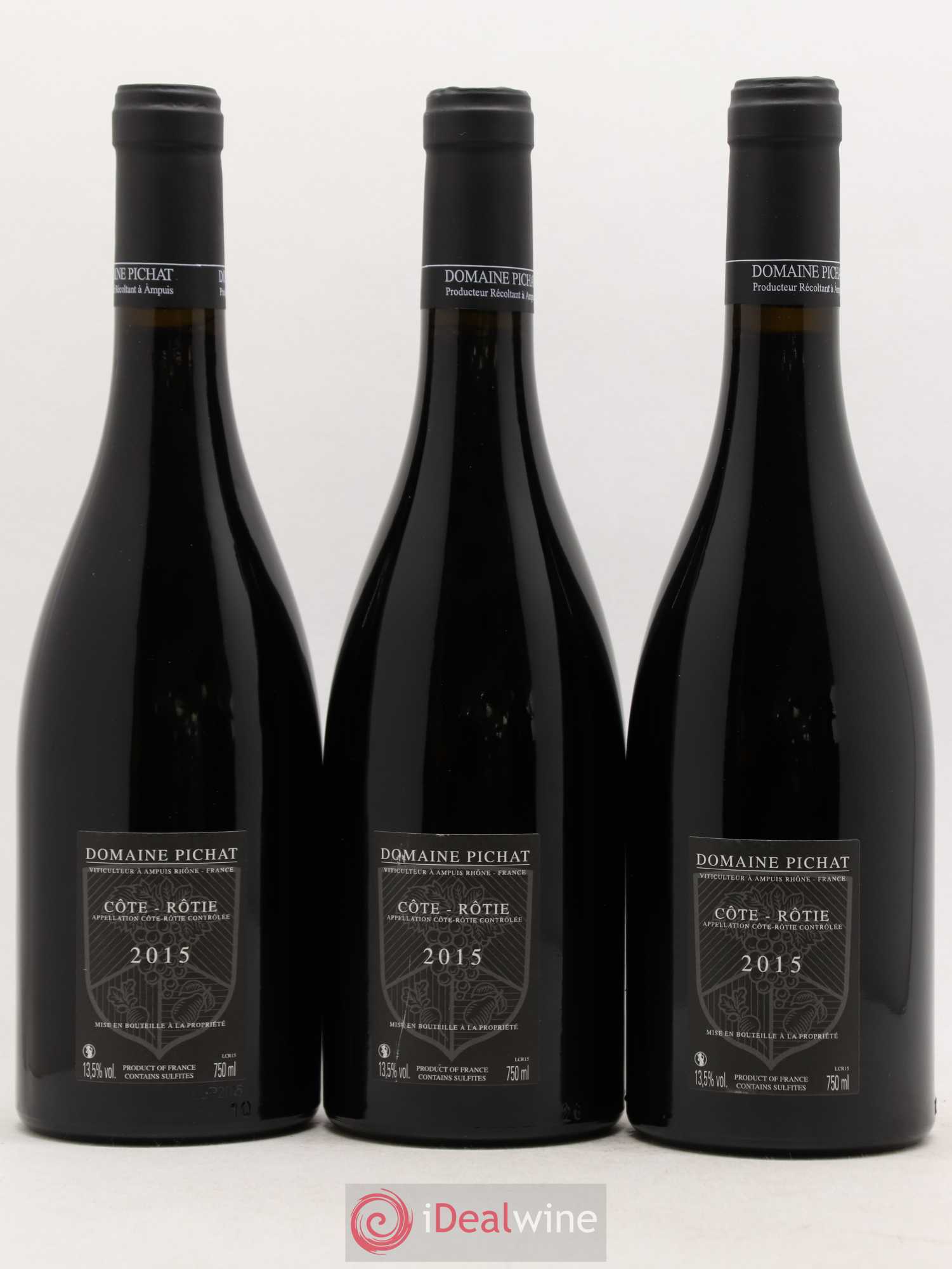 Côte-Rôtie Les Grandes Places Pichat (Domaine) 2015 - Lotto di 3 bottiglie - 1