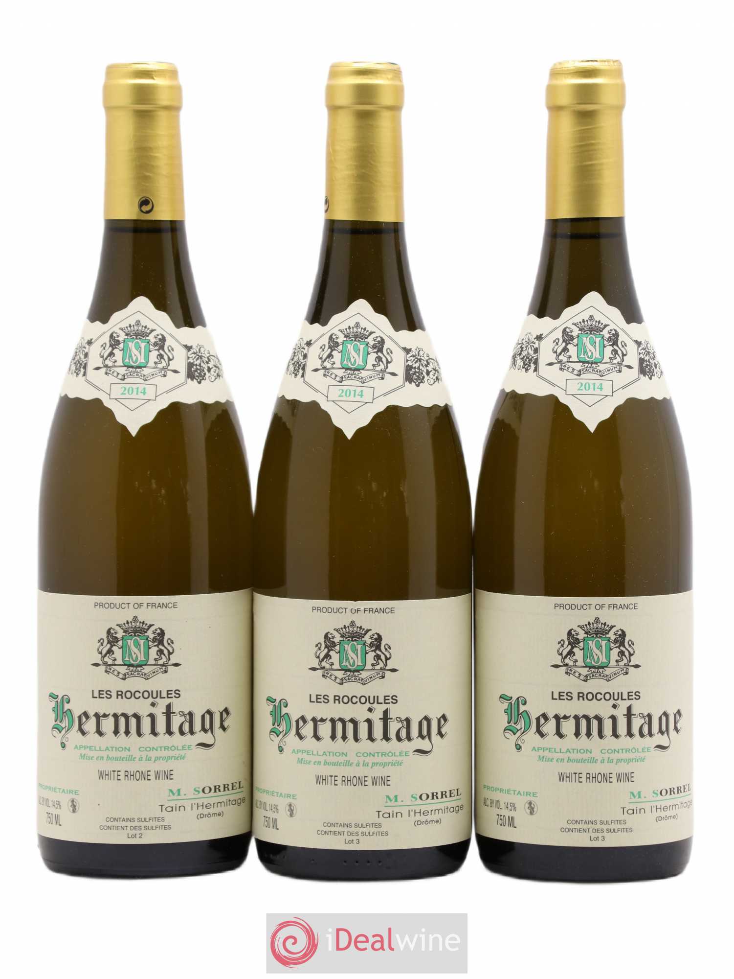 Hermitage Les Rocoules Marc Sorrel 2014 - Lot de 3 bouteilles - 0