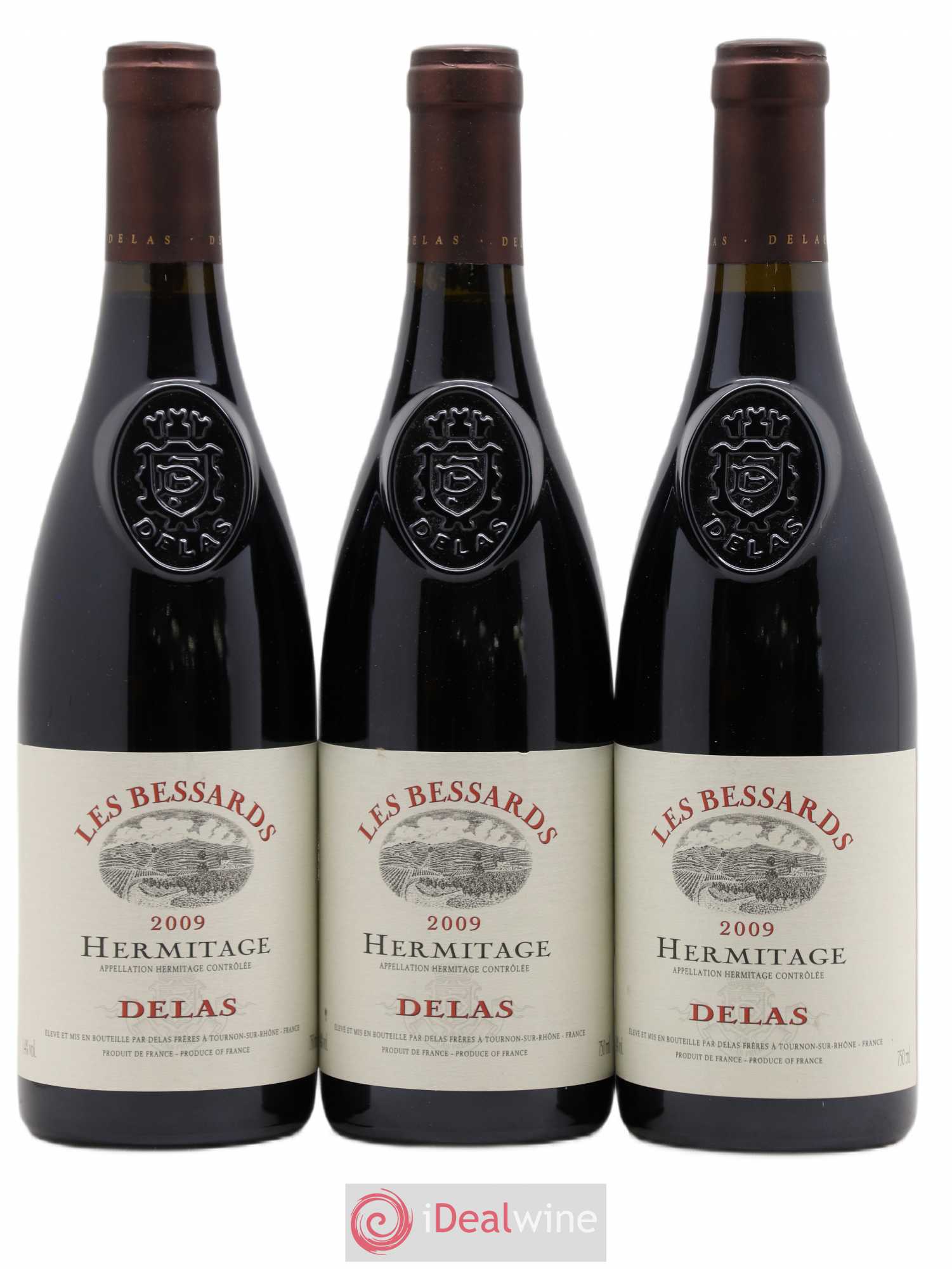 Hermitage Les Bessards Delas Frères 2009 - Lot de 3 bouteilles - 0