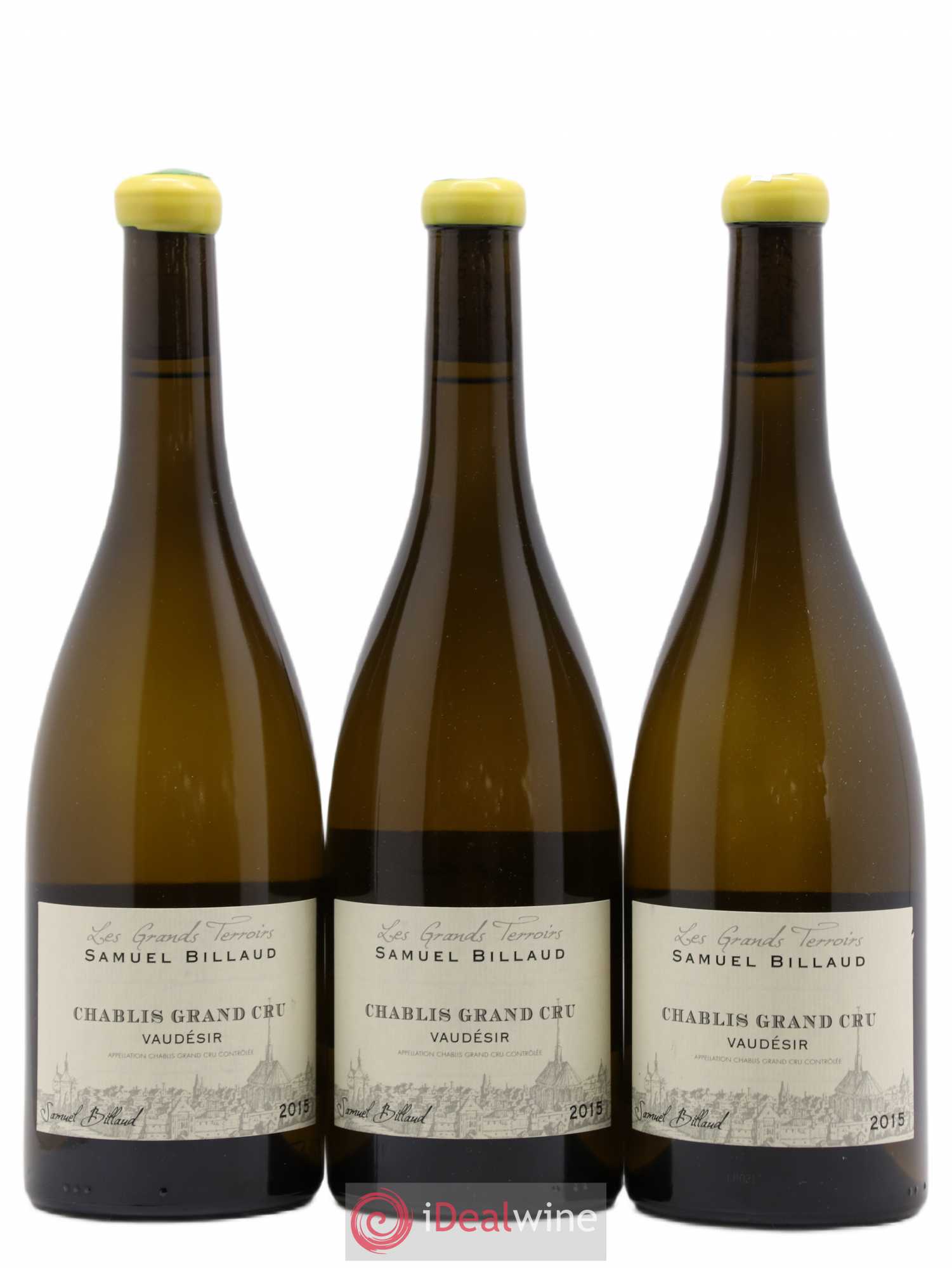 Chablis Grand Cru Vaudésir Samuel Billaud 2015 - Posten von 3 Flaschen - 0
