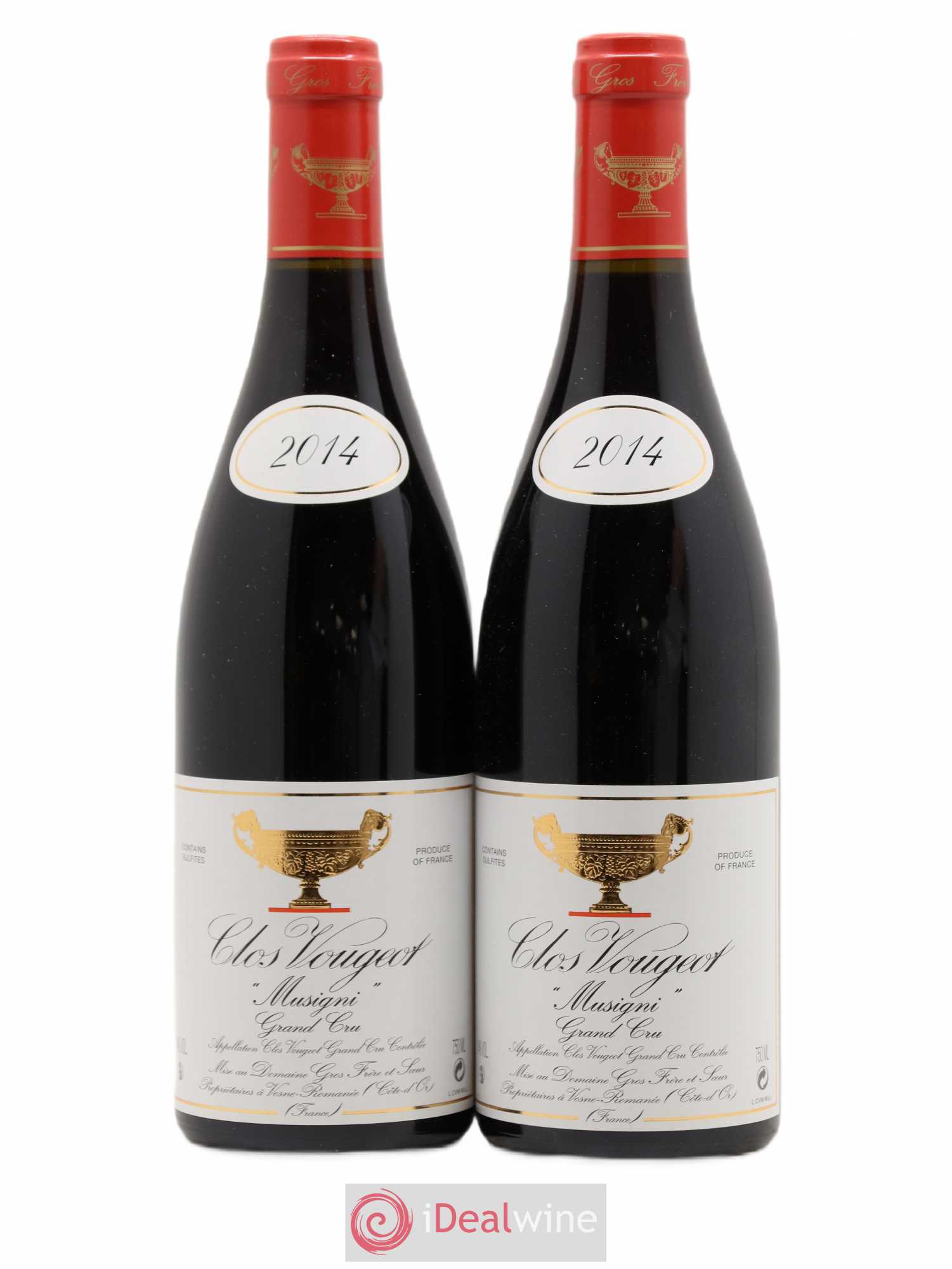 Clos de Vougeot Grand Cru Musigni Gros Frère & Soeur 2014 - Lot de 2 bouteilles - 0