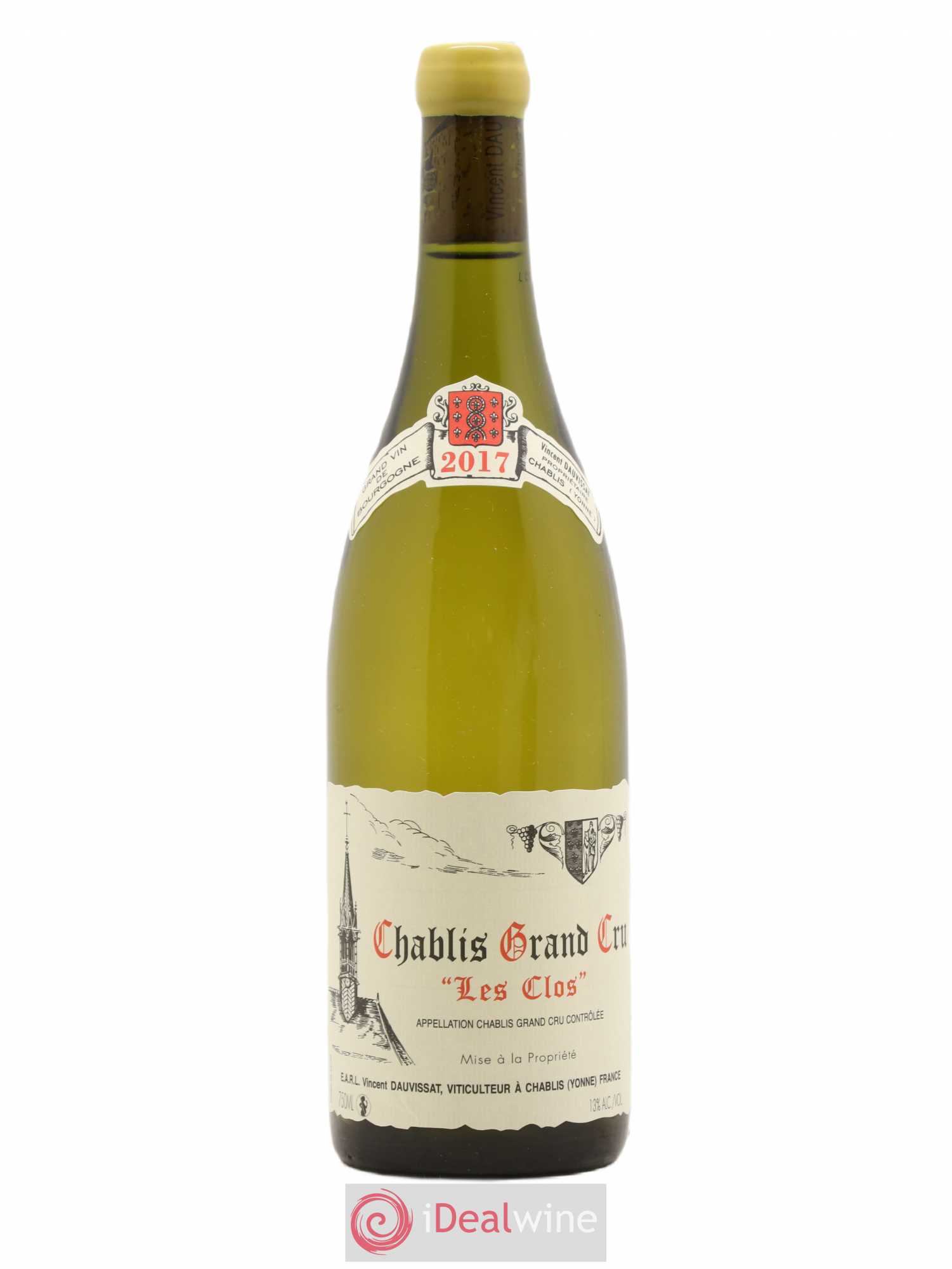 Chablis Grand Cru Les Clos Vincent Dauvissat (Domaine) 2017 - Lot de 1 bouteille - 0