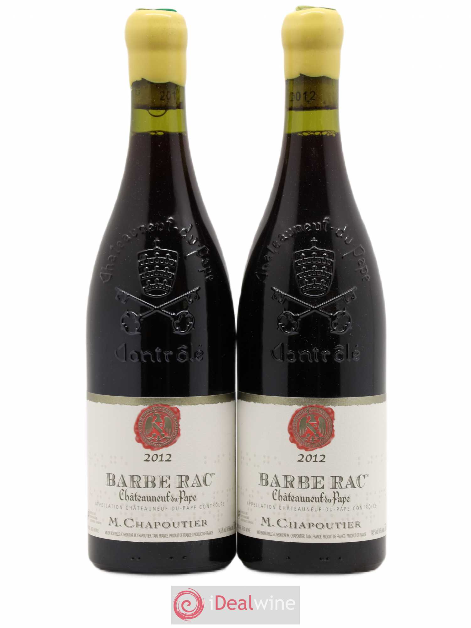 Châteauneuf-du-Pape Barbe Rac Chapoutier 2012 - Lot de 2 bouteilles - 0