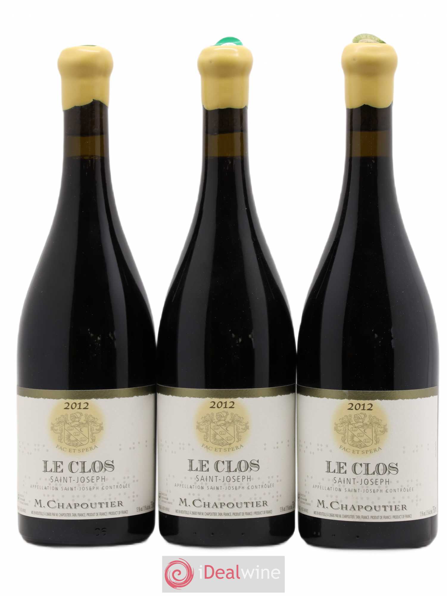 Saint-Joseph Le Clos Chapoutier 2012 - Lot de 3 bouteilles - 0