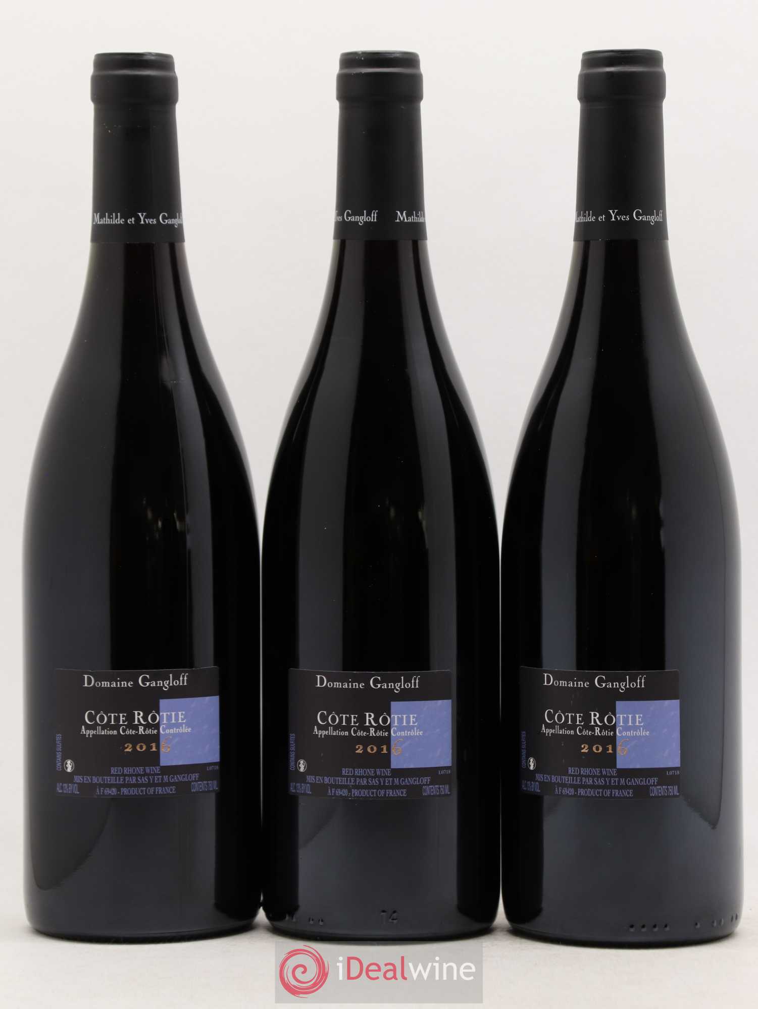 Côte-Rôtie La Barbarine Gangloff (Domaine) 2016 - Lot de 3 bouteilles - 1