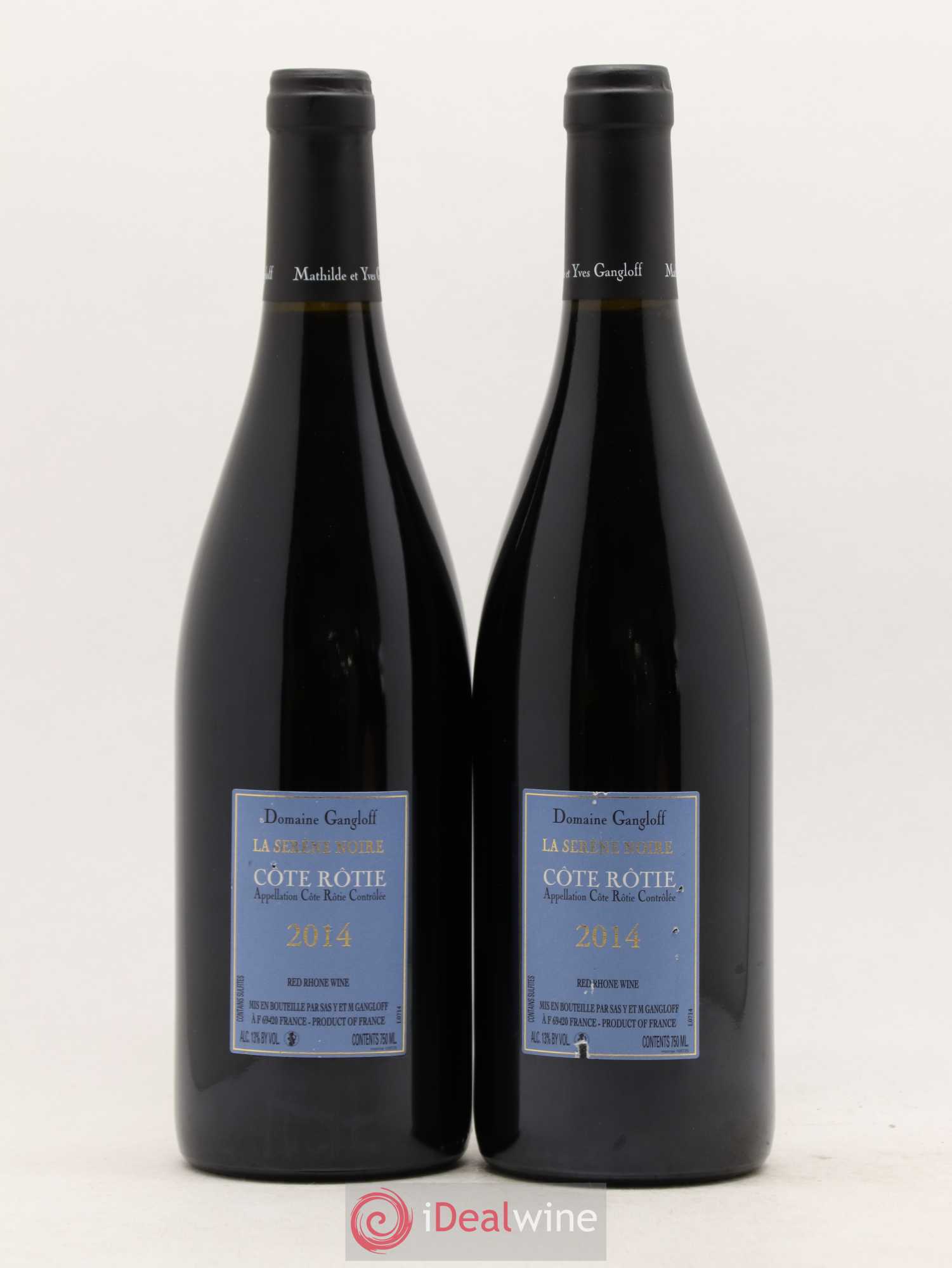 Côte-Rôtie La Sereine Noire Gangloff (Domaine) 2014 - Lot de 2 bouteilles - 1