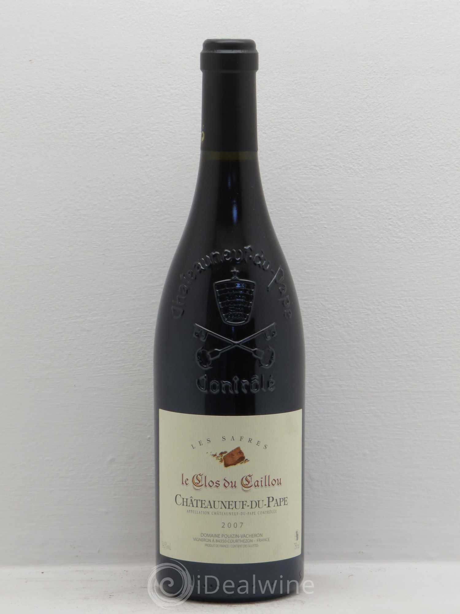 Châteauneuf-du-Pape Le clos des cailloux les safres 2007 - Posten von 1 Flasche - 0